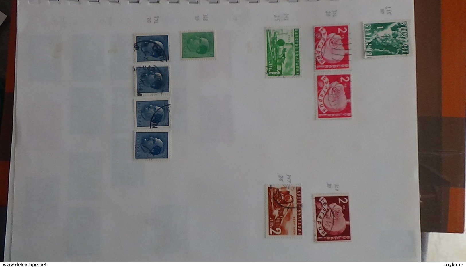 A252 Cahier de timbres de Bulgarie et fins de catalogue  !!! Voir commentaires