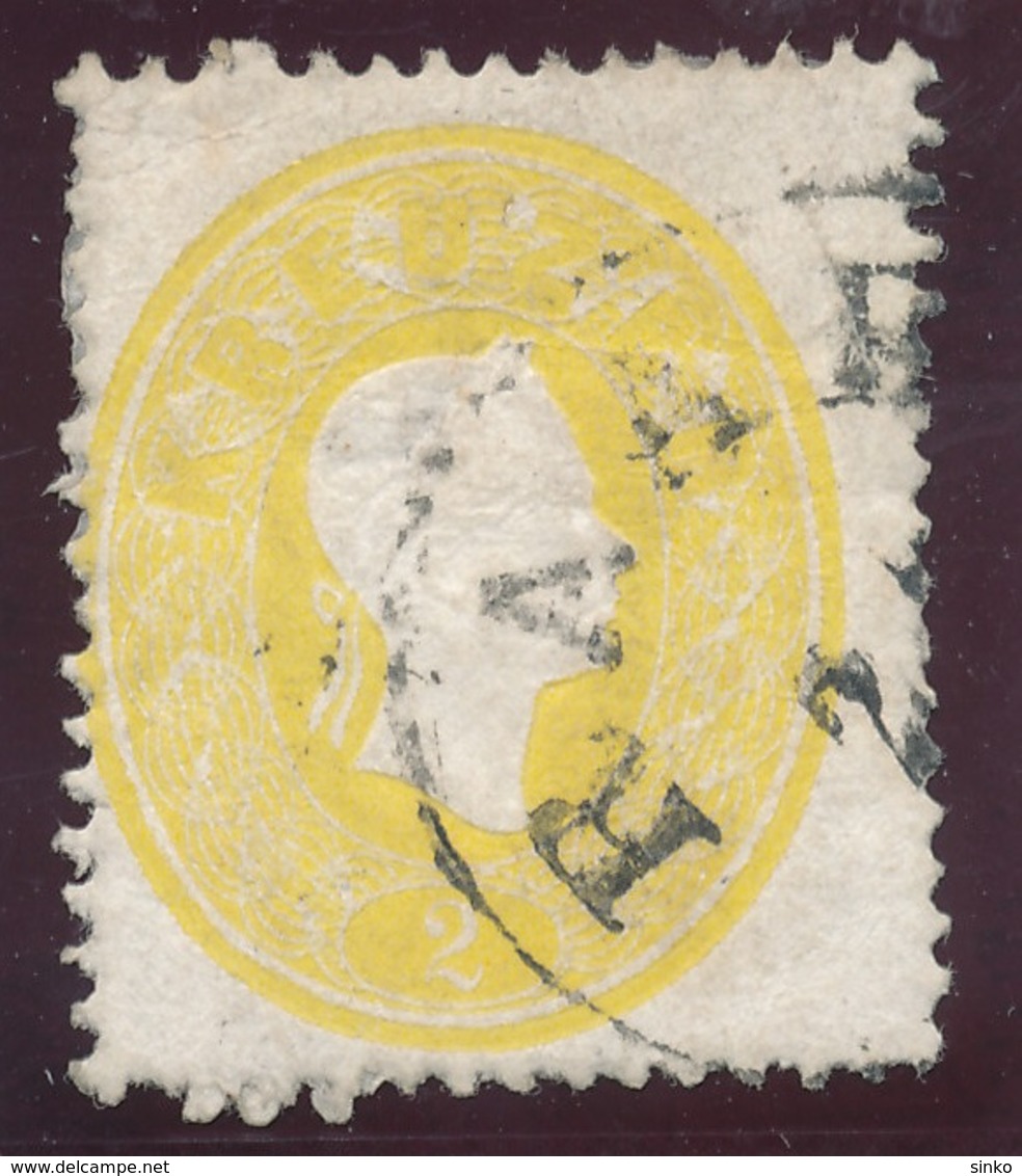 1861. Typography 2kr Stamp With Embossed Printing, RAAB - ...-1867 Préphilatélie