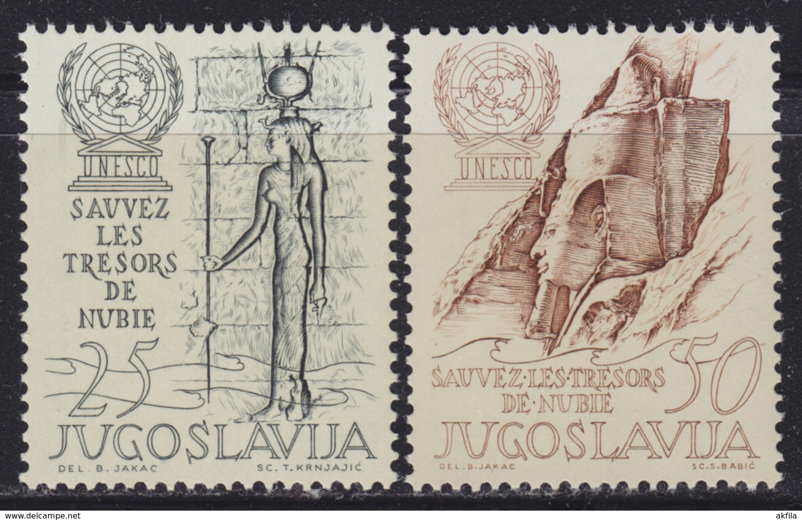 Yugoslavia 1962 - 15th Anniversary Of UNESCO, MNH (**) Michel 992-993 - Nuevos