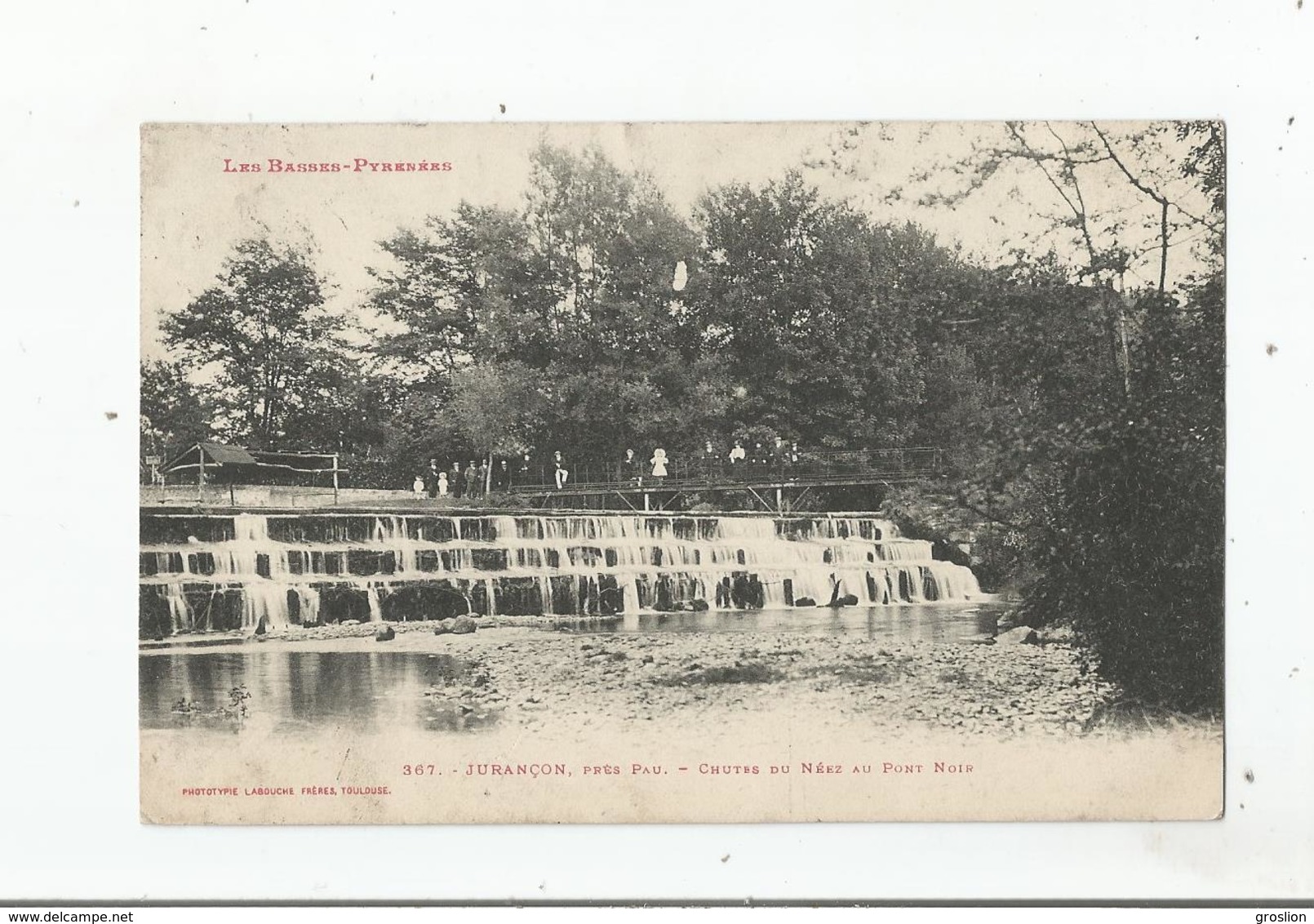 JURANCON 367 PRES PAU CHUTES DU NEEZ AU PONT NOIR 1912 - Jurancon