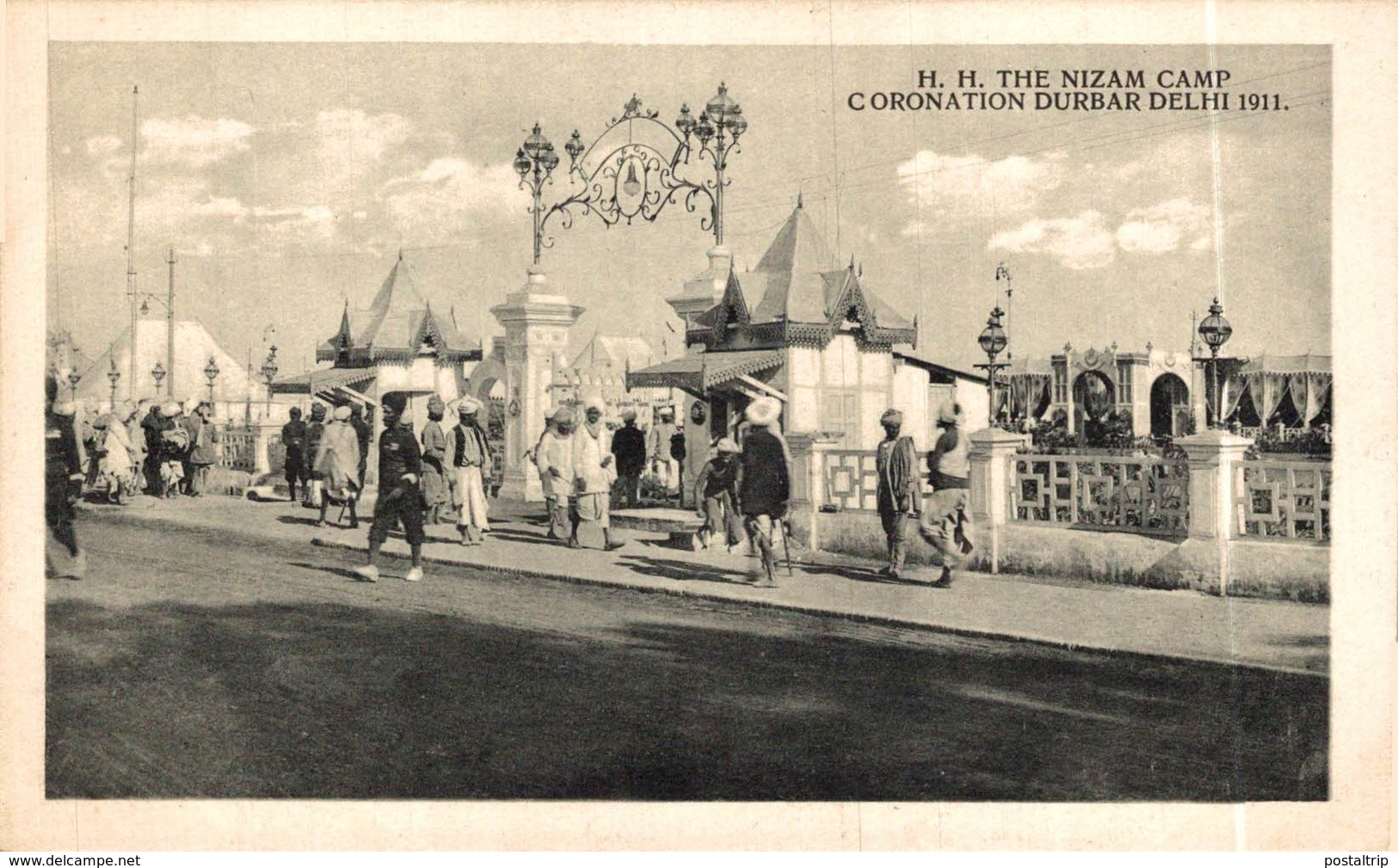 INDIA // INDE.  H.H. THE NIZAM CAMP CORONATION DURBAR DELHI 1911 - Inde