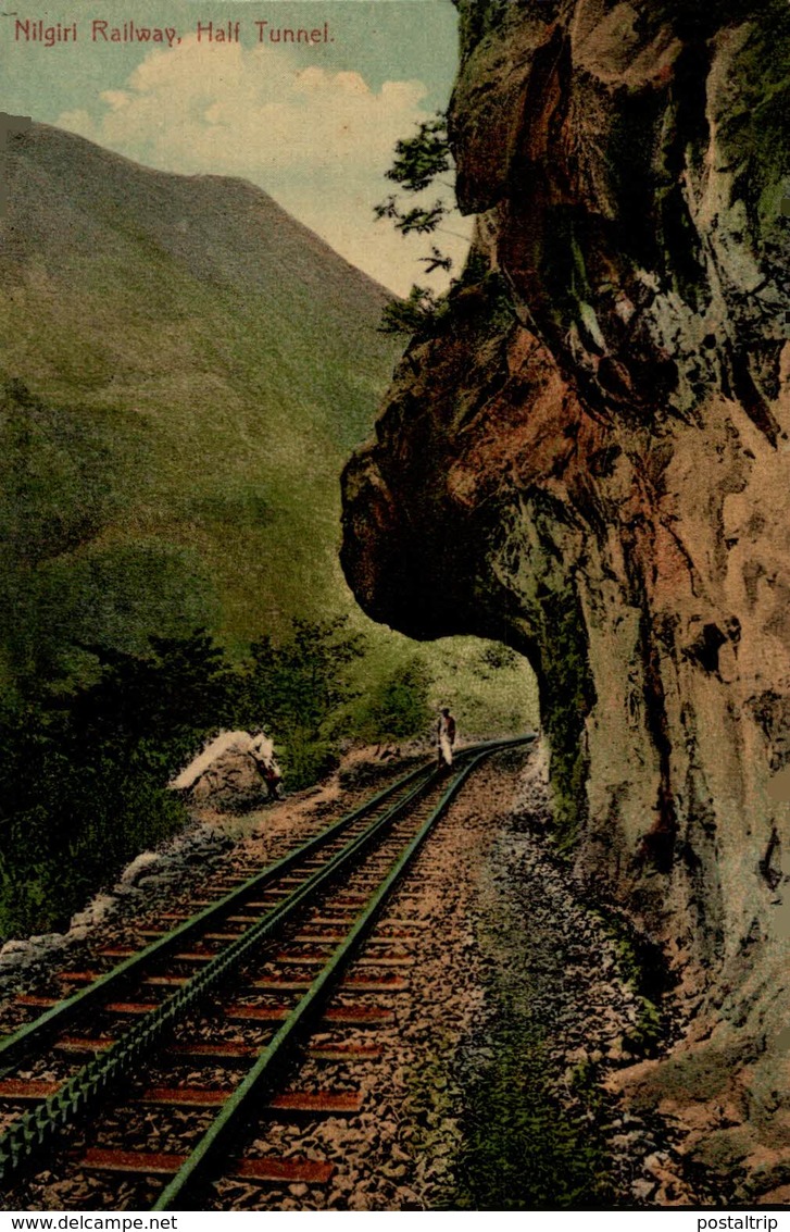 Nilgiri Railway, Half Tunnel. INDIA // INDE. - India