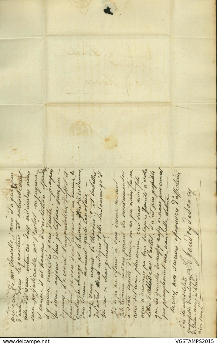 FRANCE LETTRE DATE PARIS 21/06/1841 "CHAMBRE DES DEPUTES" VERS LE HAVRE (VG) DC-5190 - 1801-1848: Precursori XIX