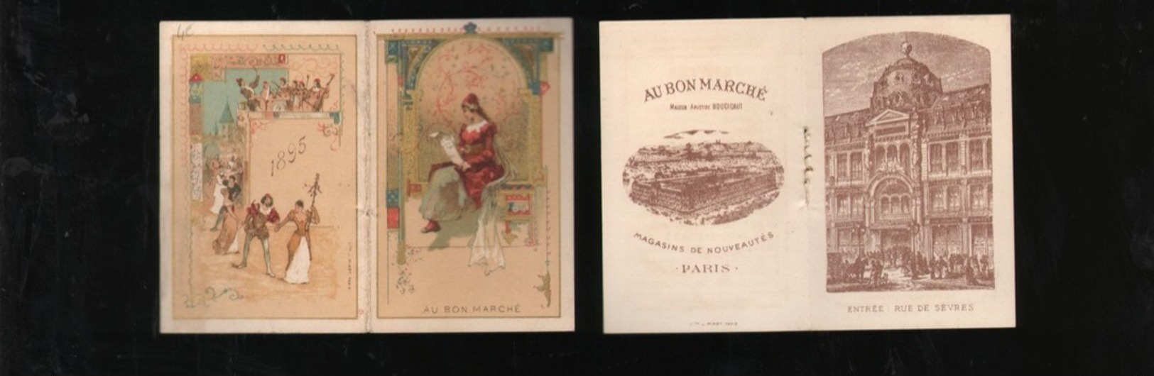 Au Bon Marche. 2x Kalender. 1895 - Andere & Zonder Classificatie