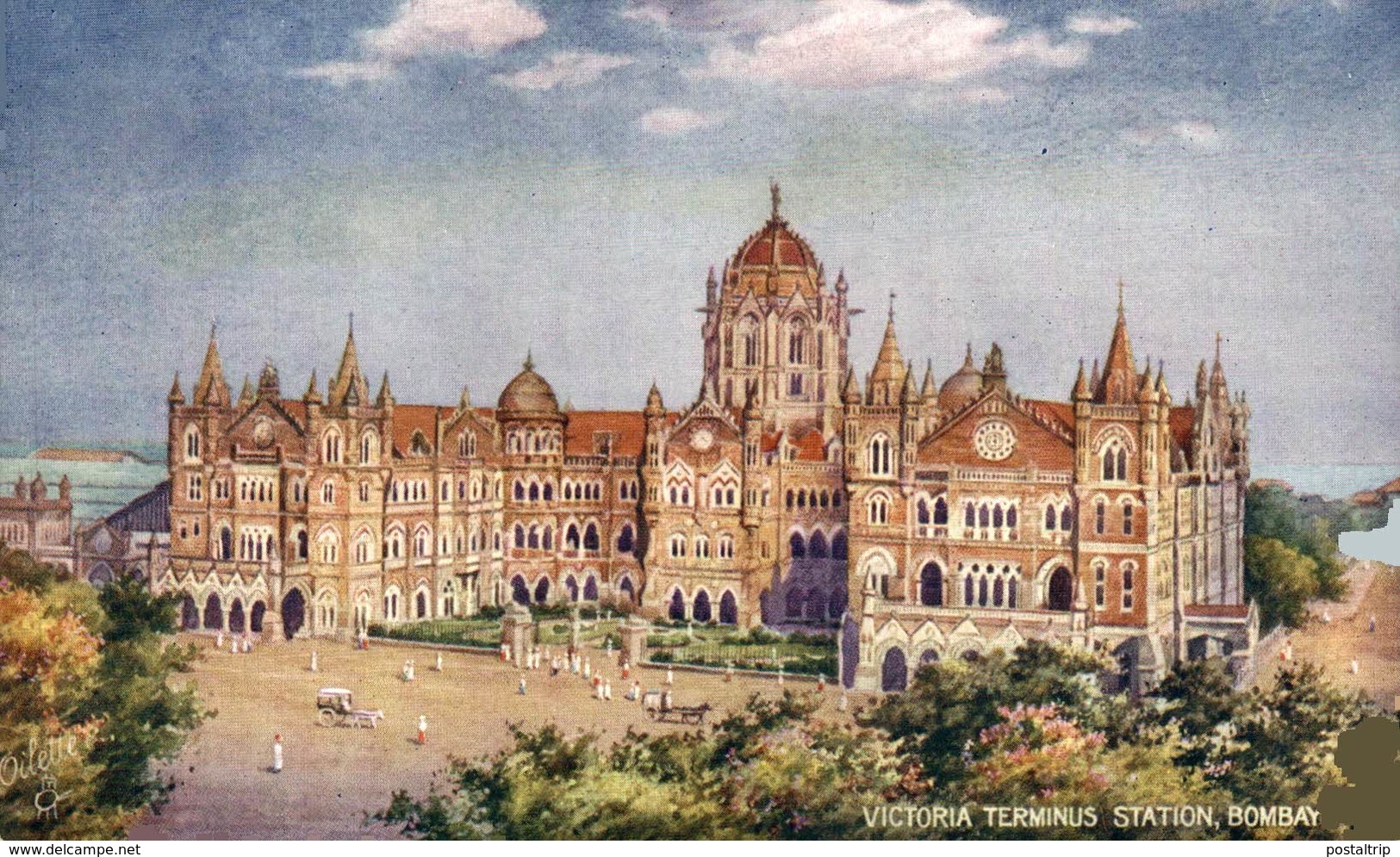 Victoria Terminus Station, Bombay. INDIA // INDE. - Inde