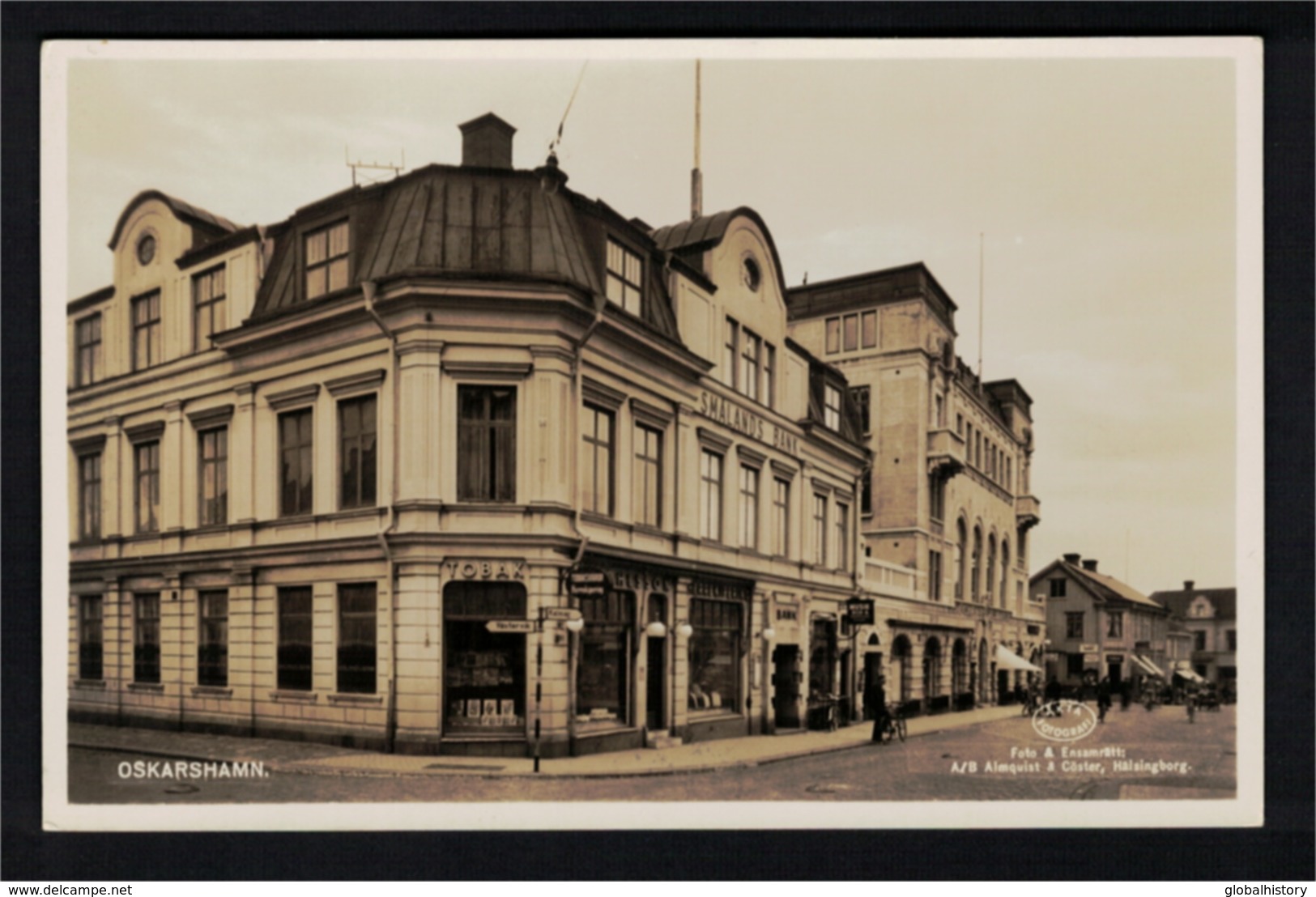 DE2958 - SWEDEN - OSKARSHAMN - SMALANDS BANK - TOBAX - STREET SCENE - Suecia