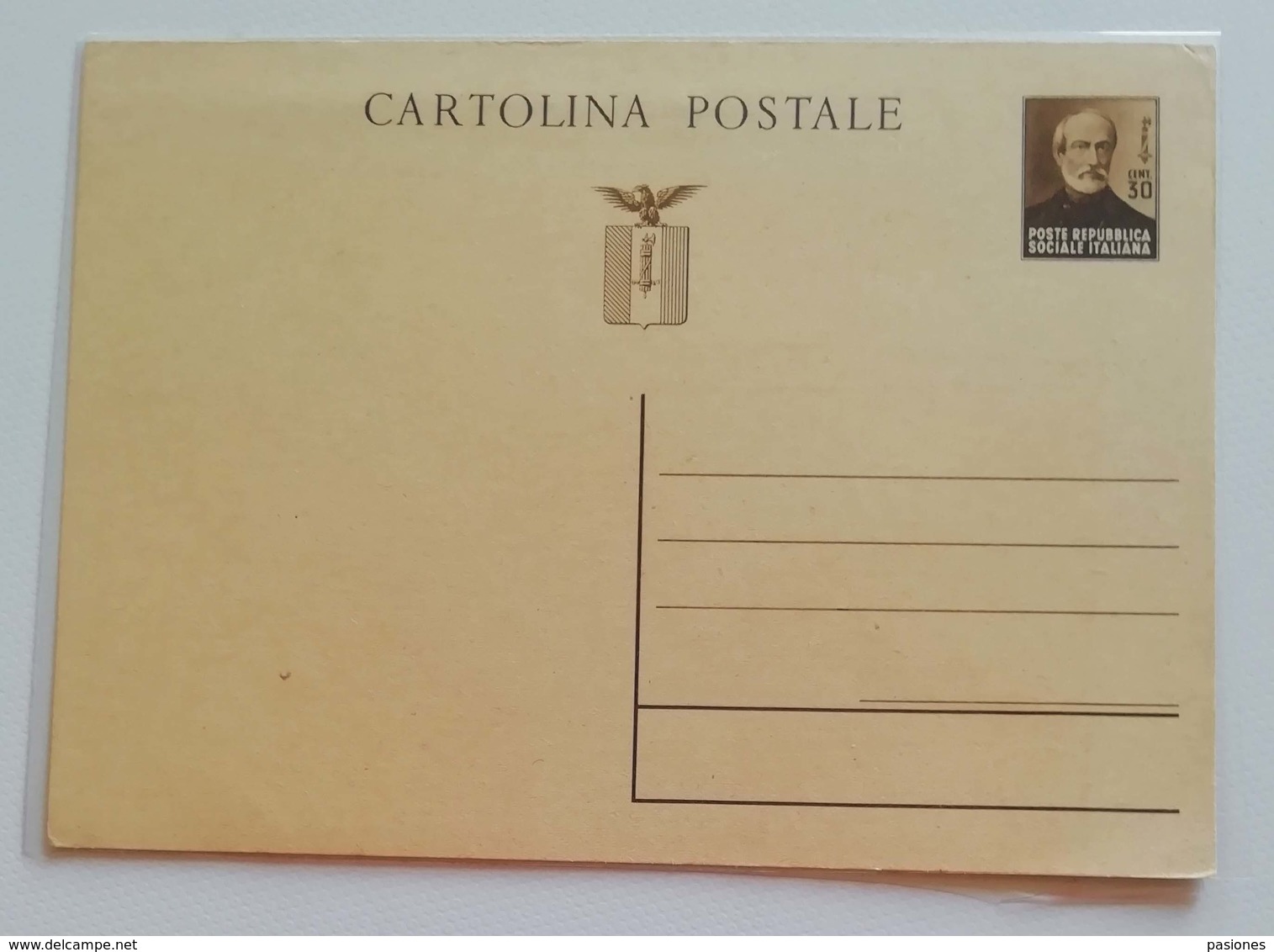 Cartolina Postale Repubblica Sociale Italiana - Non Viaggiata - Stamped Stationery