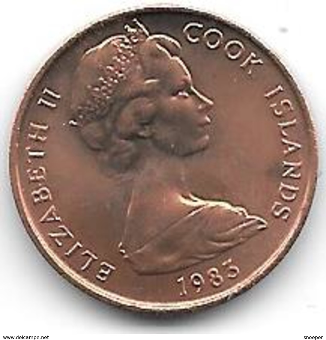 *cook Islands 1 Cent 1983 Km 1 Bu - Isole Cook