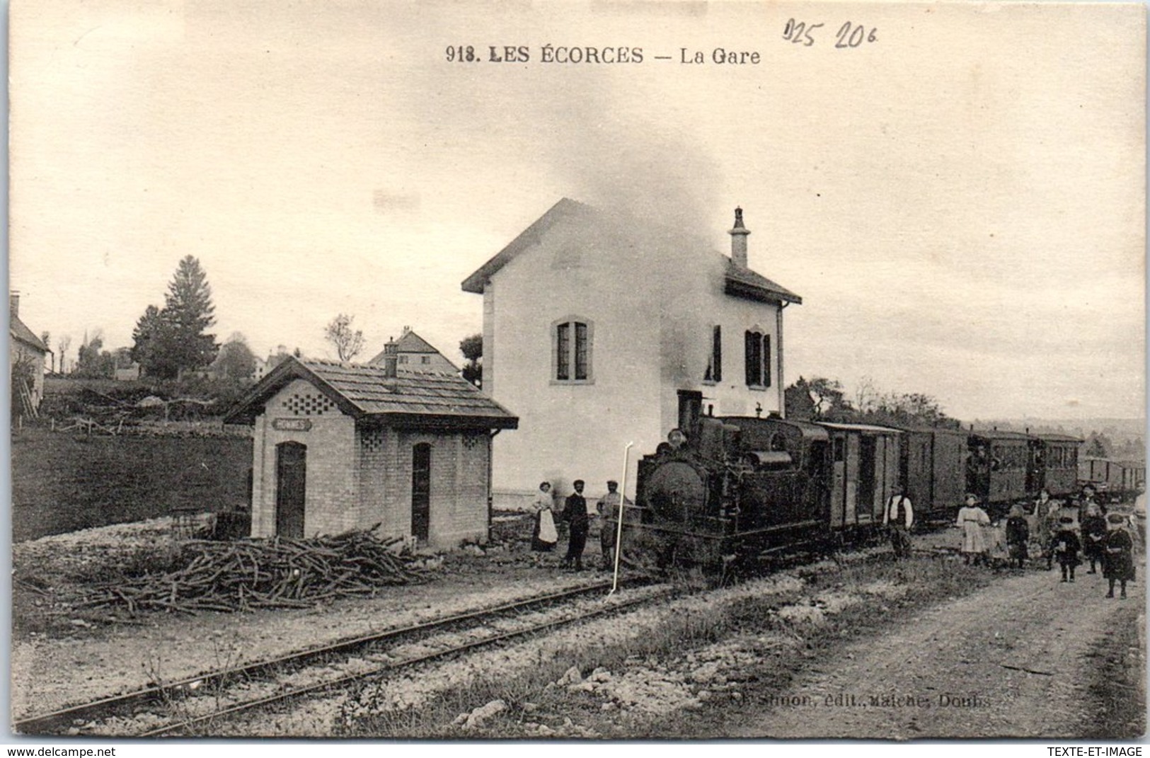 25 LES ECORCES - La Gare - Autres & Non Classés