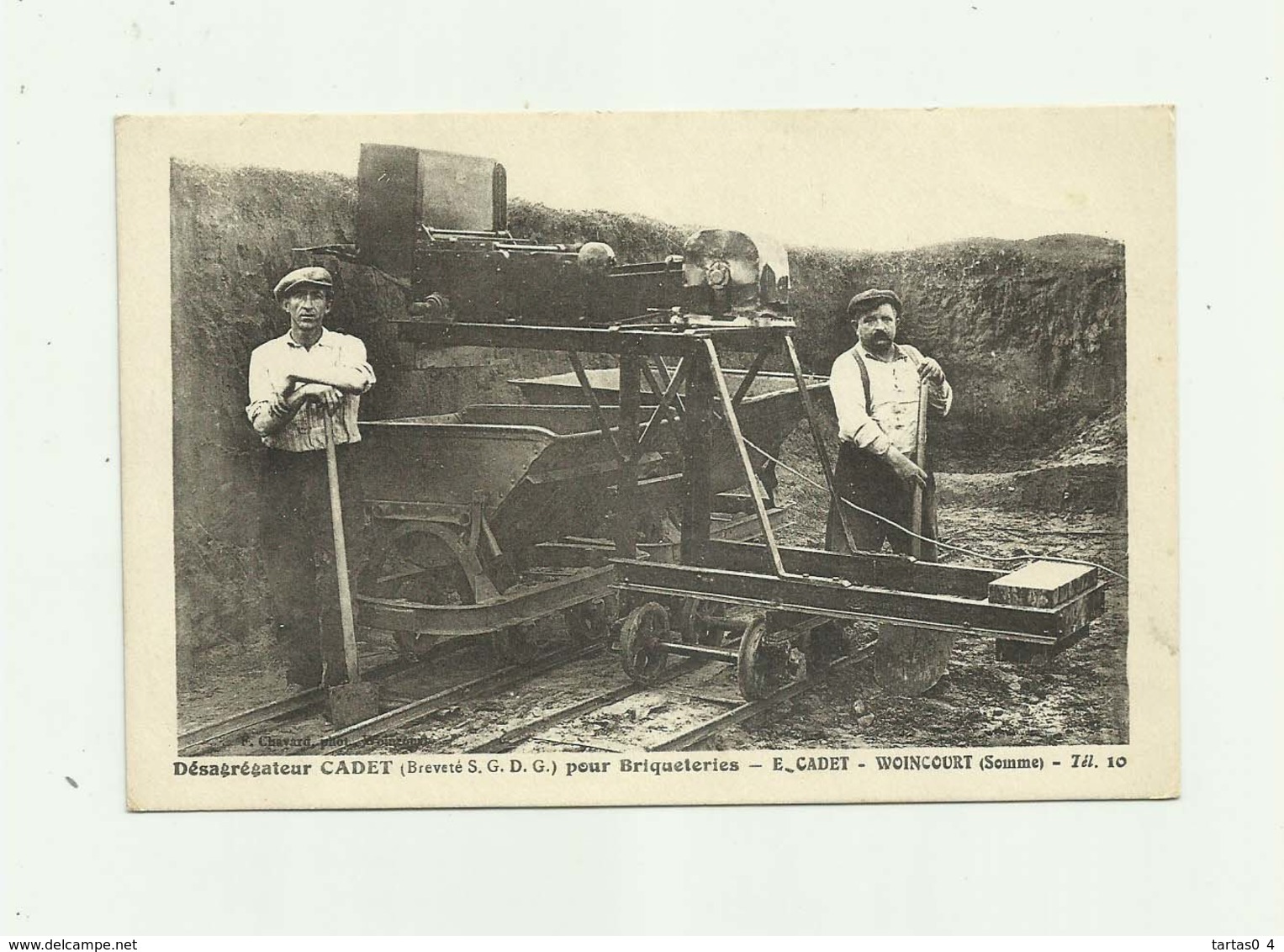 80 - WOINCOURT - Cp Rare Désagrégateur " CADET " Pour Briqueteries Beau Plan Animé Bon état - Autres & Non Classés