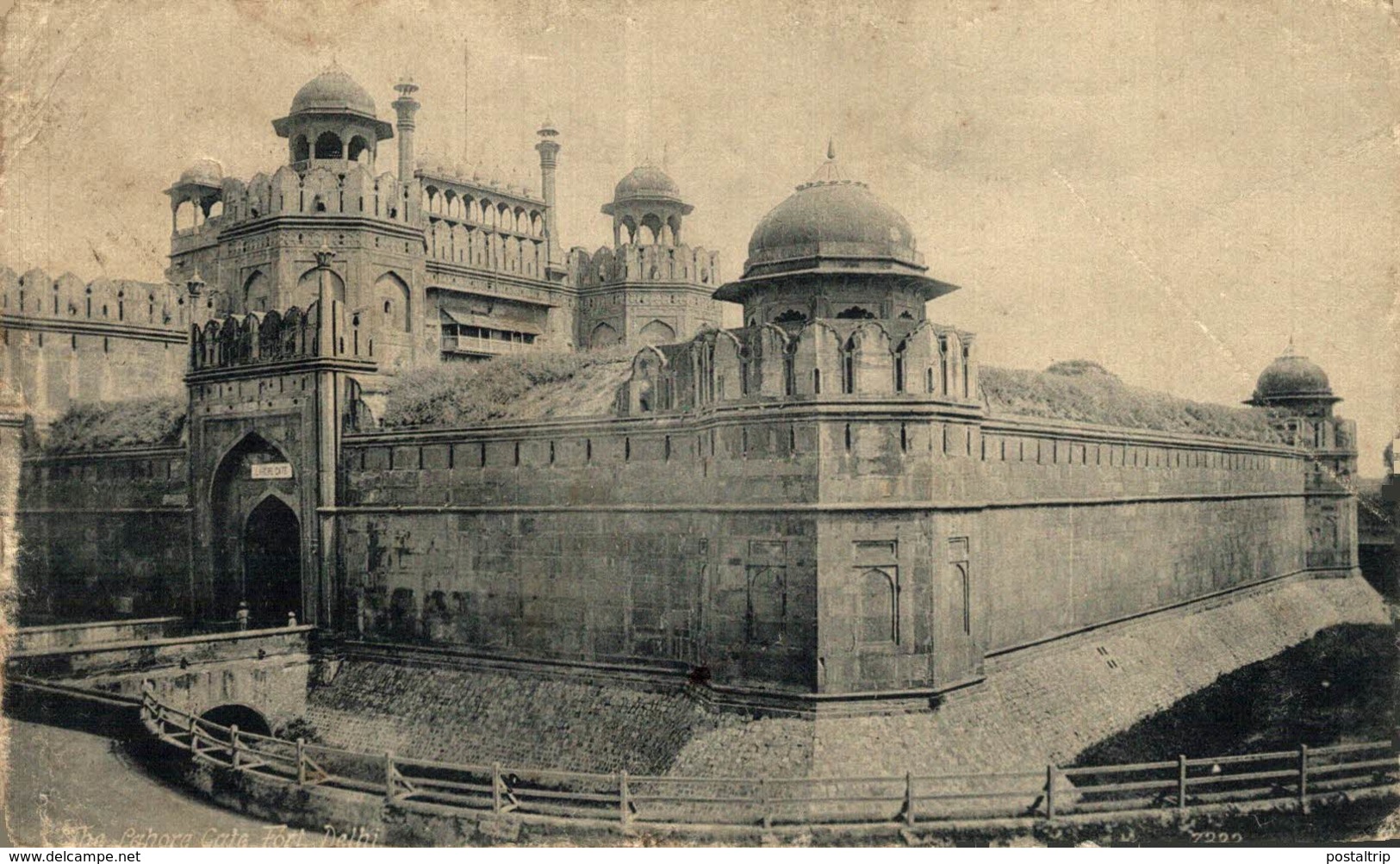 The Lahore Gate Fort, Delhi. INDIA // INDE. - Indien