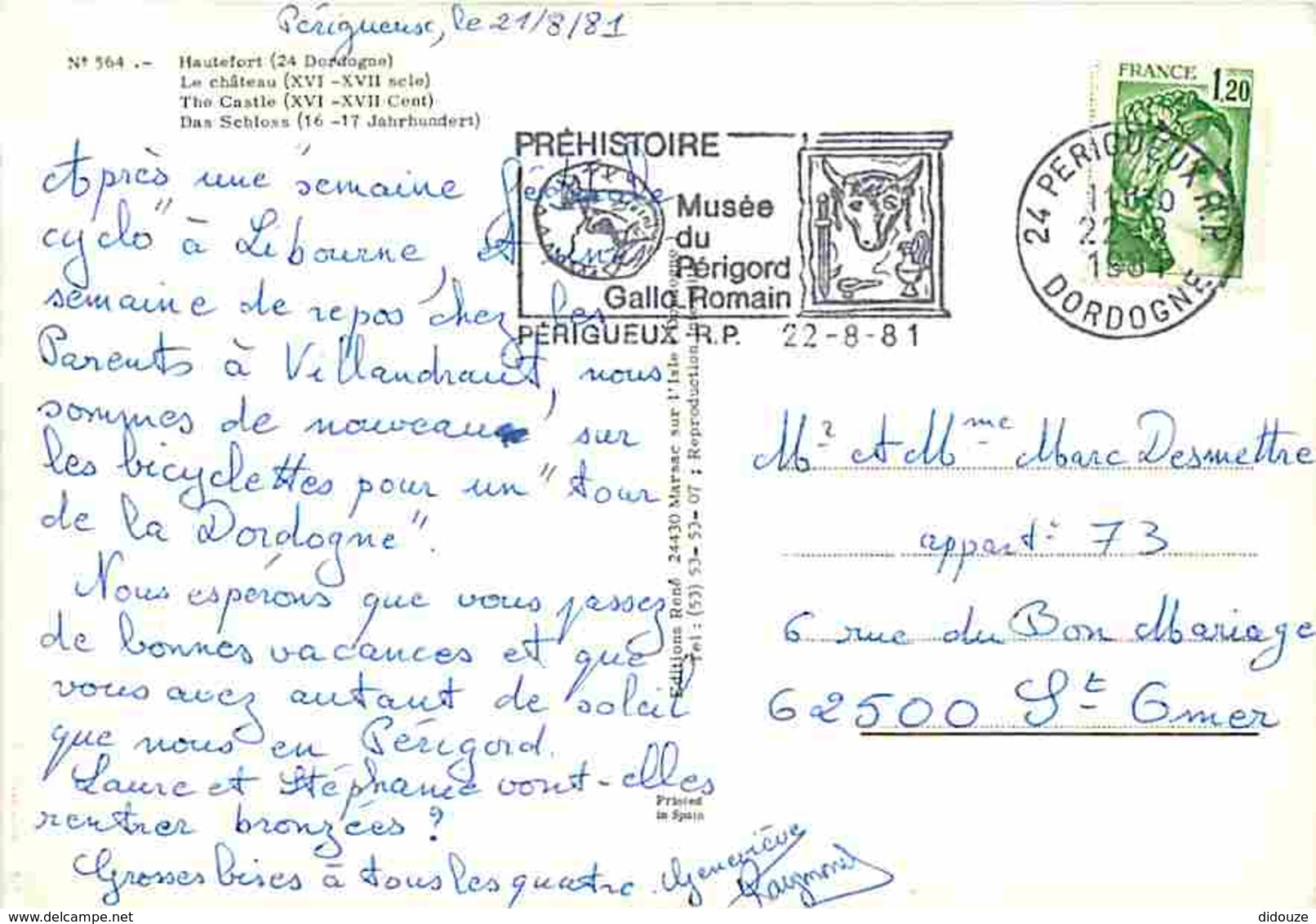 24 - Hautefort - Le Château Et Le Village - Voir Scans Recto-Verso - Sonstige & Ohne Zuordnung