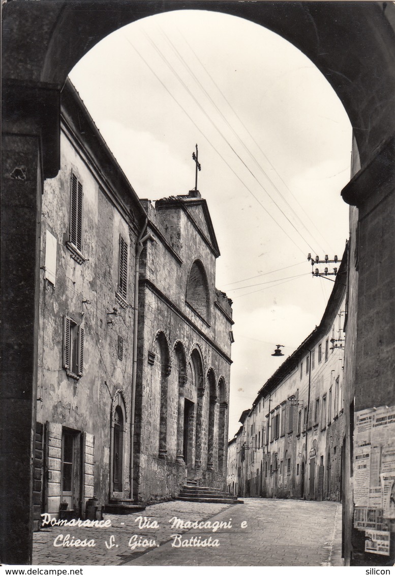 Pomarance - Via Mascagni E Chiesa S. Giovanni Battista - Pisa