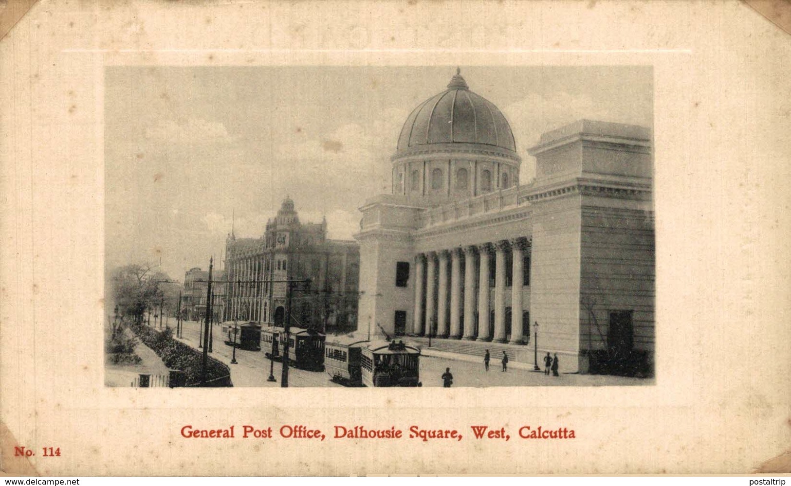 General Post Office, Dalhousie Square, West, Calcutta. INDIA // INDE. - India