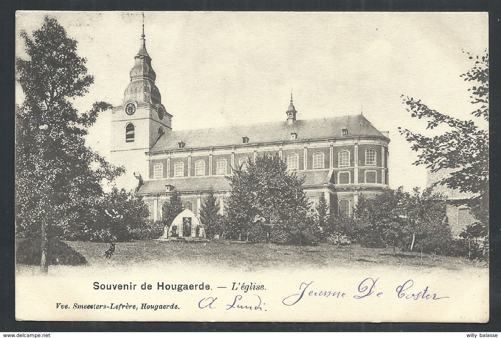 +++ CPA - HOEGAARDEN - Souvenir De HOUGAERDE - L'Eglise  // - Hoegaarden