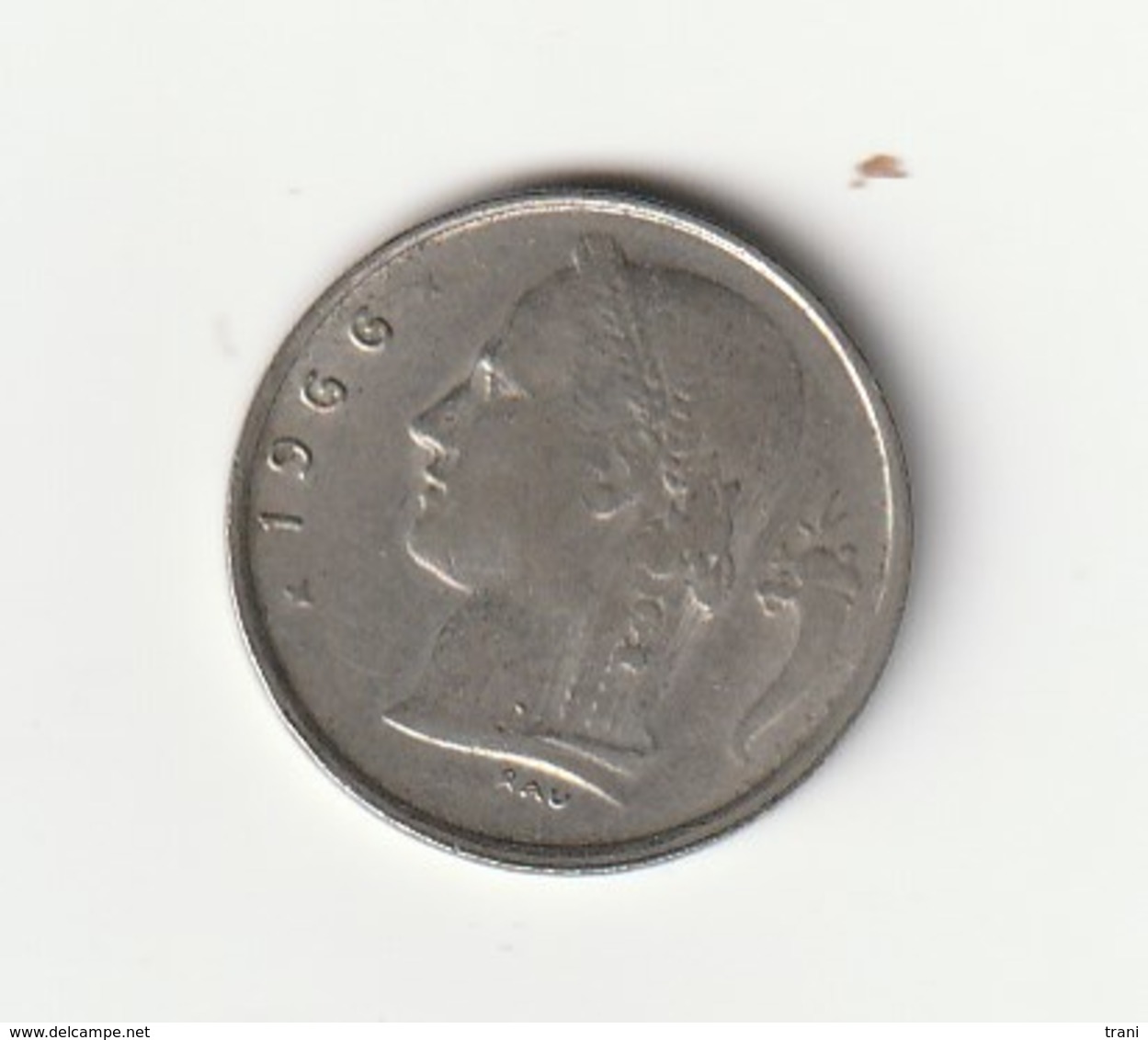 1 FR - BELGIO - 1966 - 1 Franc