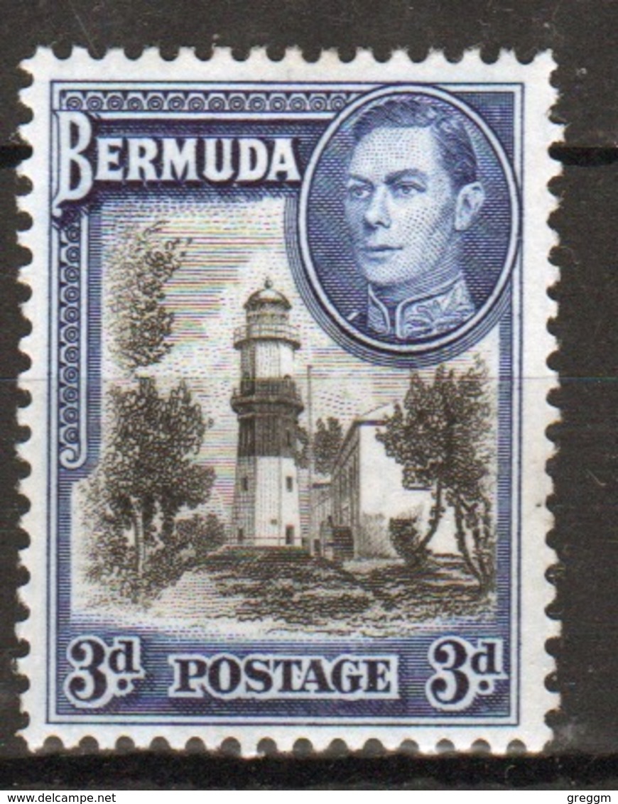 Bermuda George VI 3d Single Stamp From The 1938 Definitive Set. - Bermuda