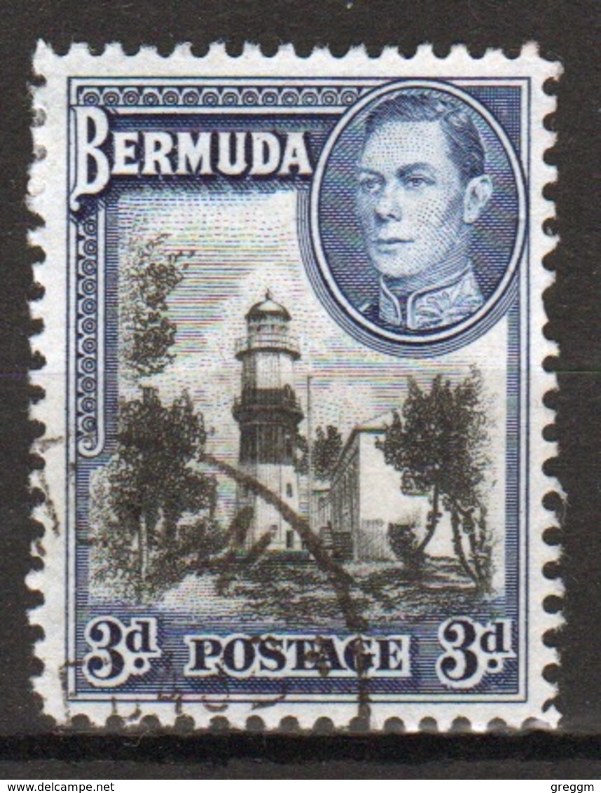 Bermuda George VI 3d Single Stamp From The 1938 Definitive Set. - Bermuda