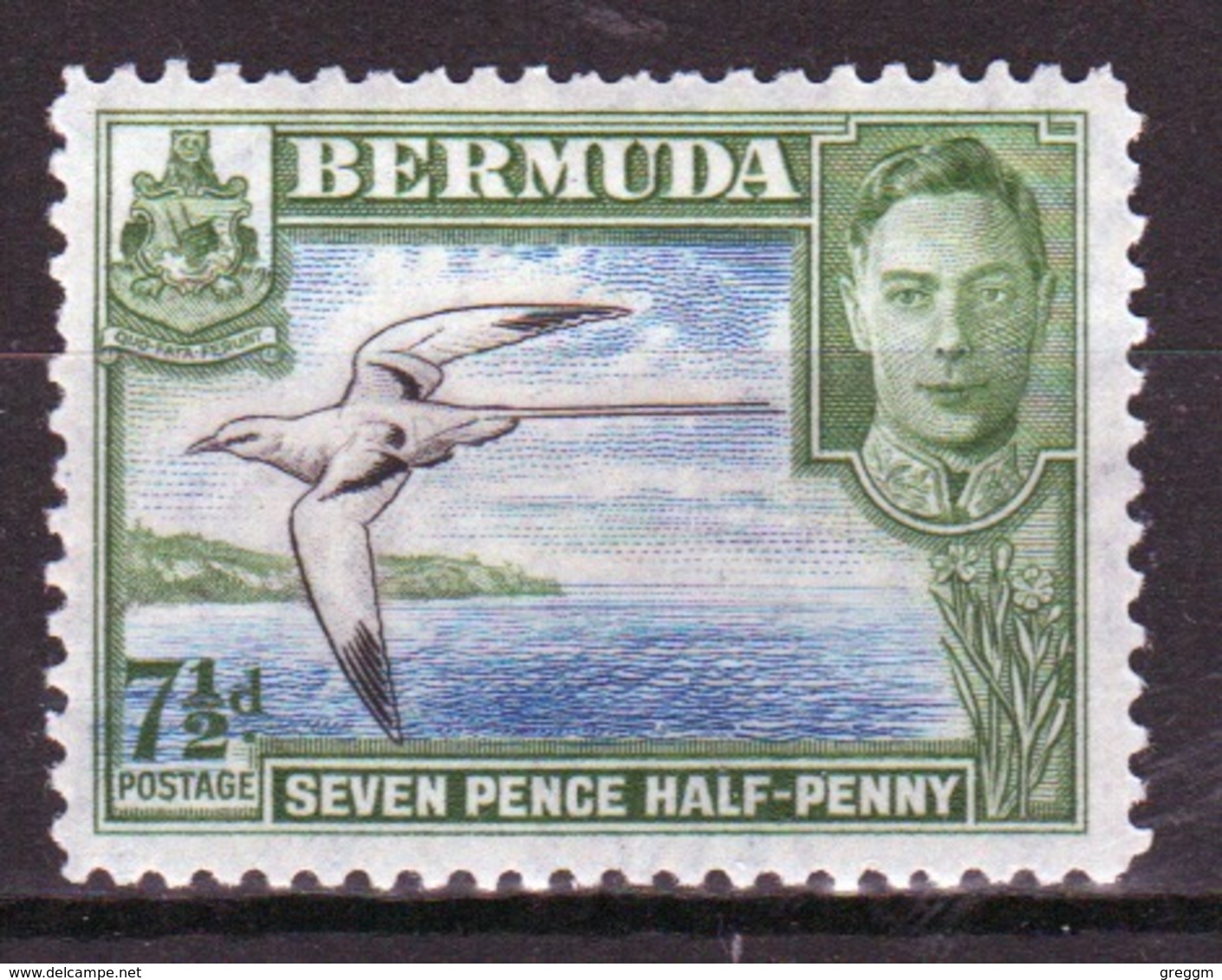 Bermuda George VI 7½d Single Stamp From The 1938 Definitive Set. - Bermuda