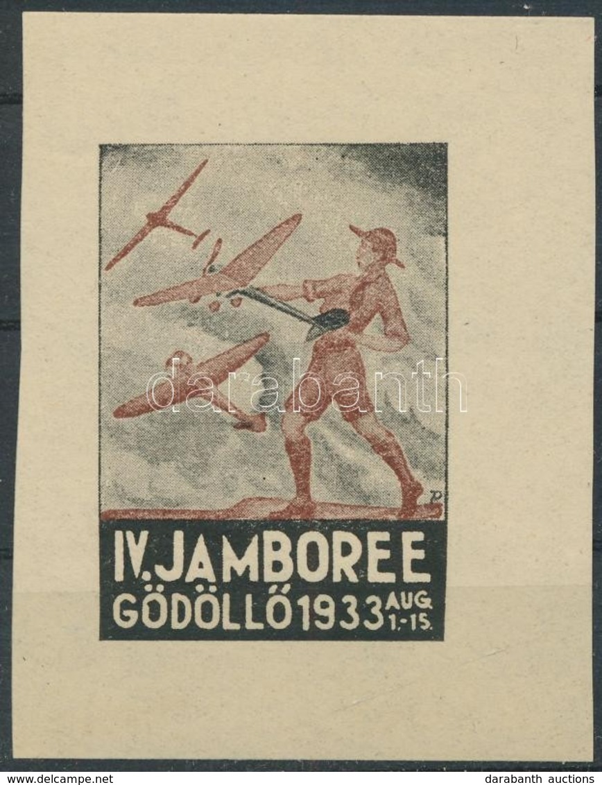 ** 1933/7a Cserkész IV. Jamboree Gödöllő, Repülők Emlékív (100.000) / Scout Jamboree - Andere & Zonder Classificatie