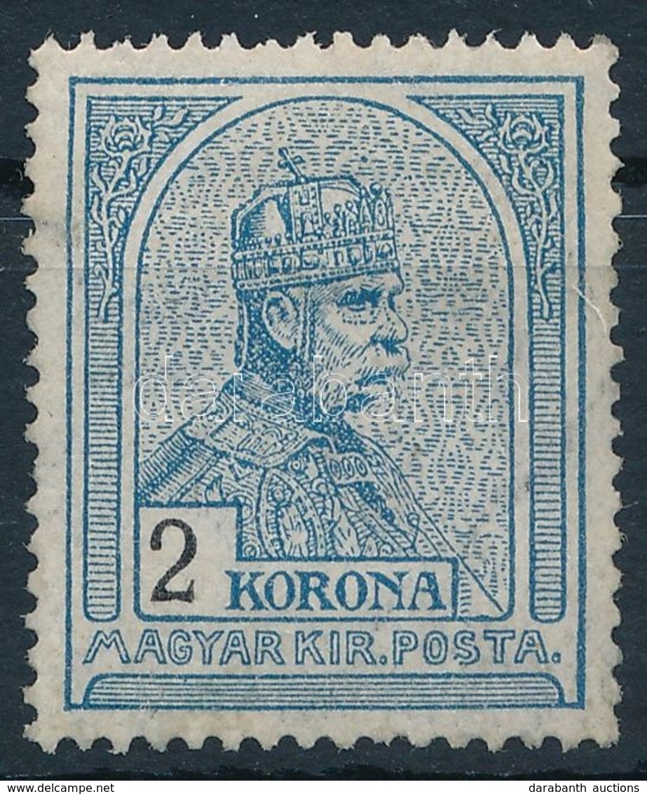 ** 1913 Turul 2K Fekvő Vízjellel (52.000) (enyhe Ránc / Light Crease) - Sonstige & Ohne Zuordnung