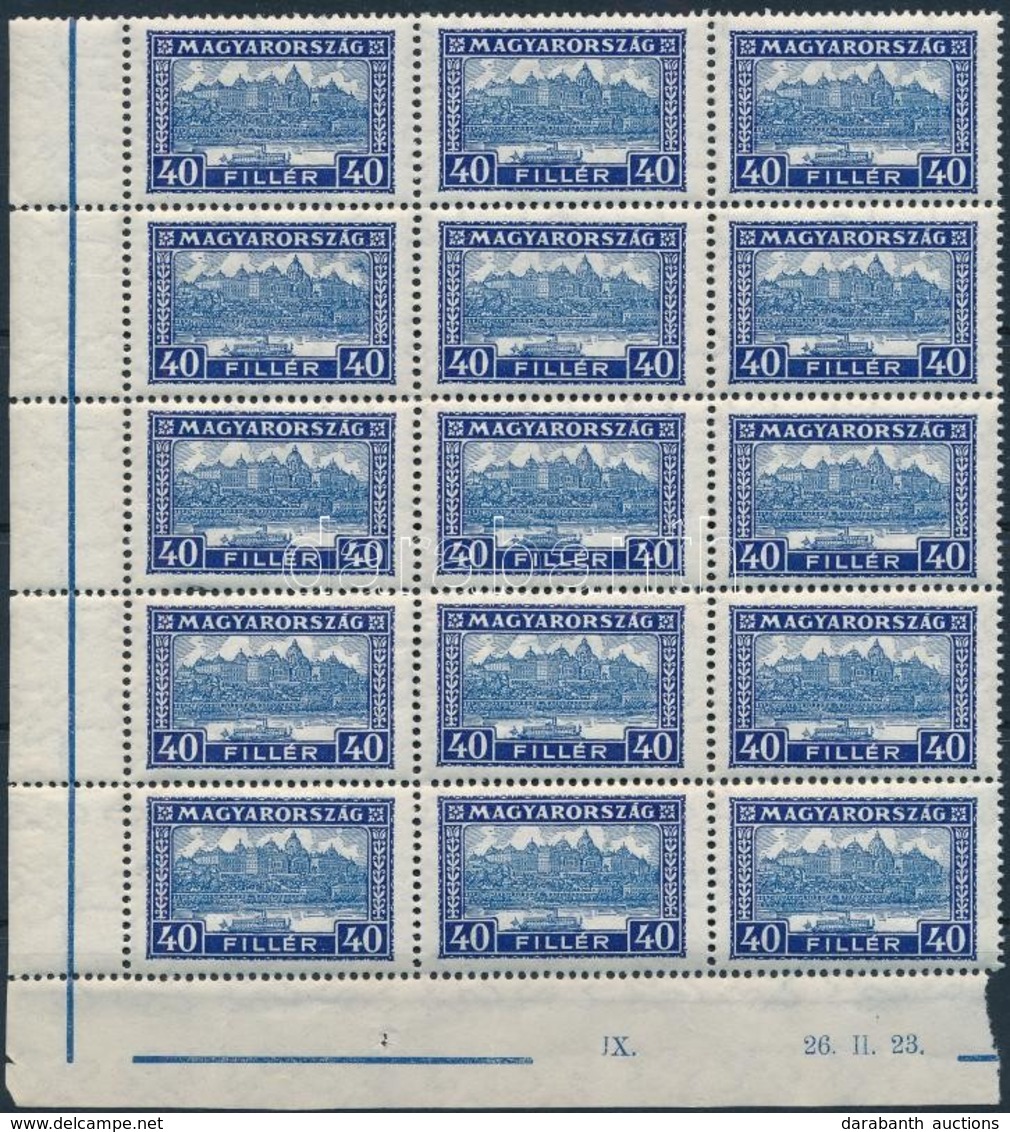 ** 1926 Pengő-fillér 32f 15-ös Tömbben (48.000) (ráncok / Creases) - Other & Unclassified