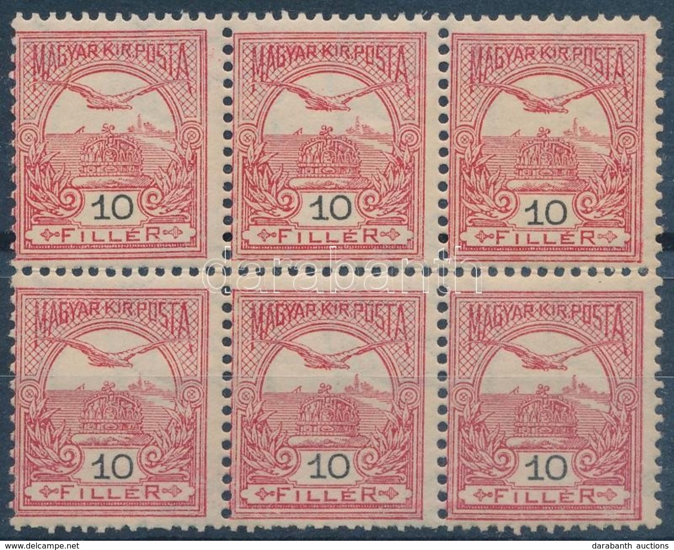 ** 1904 Turul 10f Hatostömb, 2. Vízjelállás (30.000) - Other & Unclassified