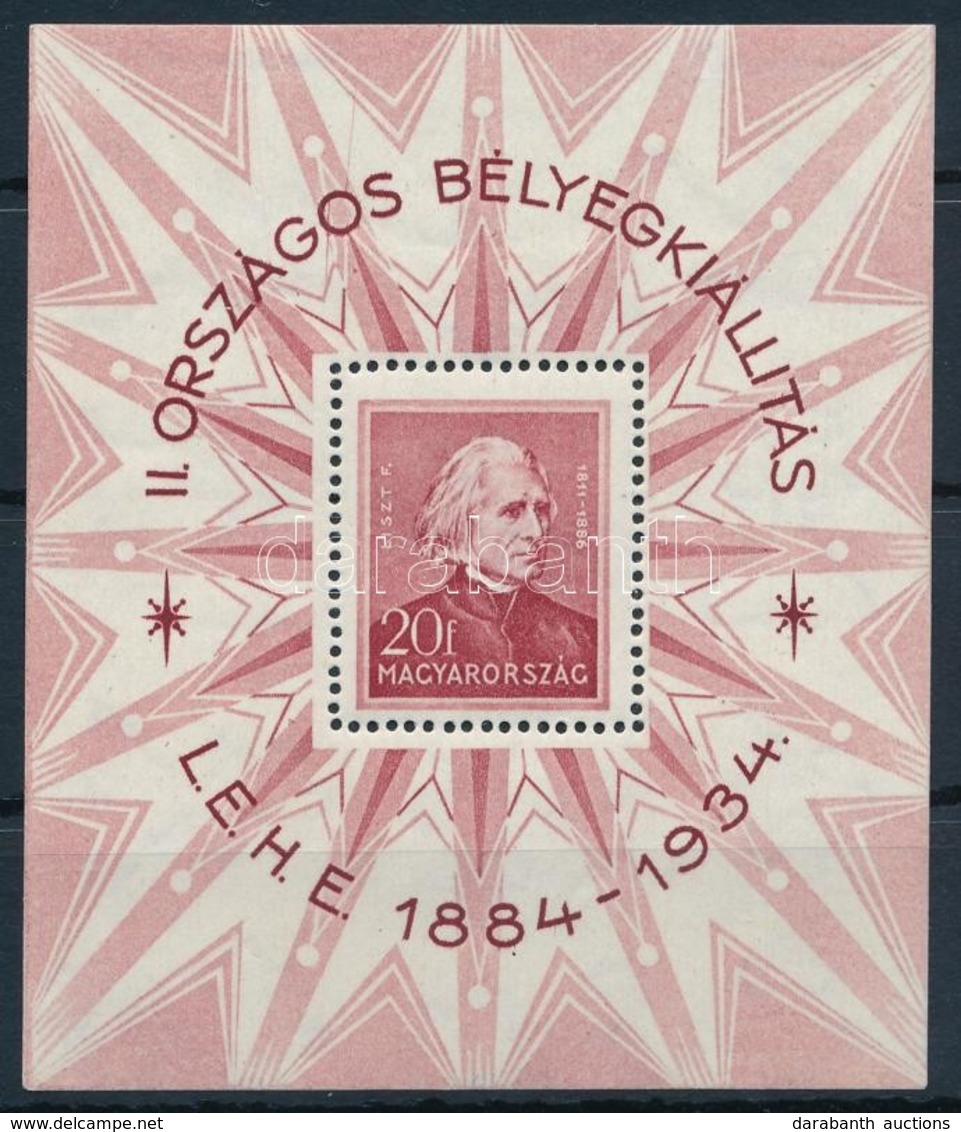 ** 1934 LEHE Blokk (30.000) (pici Ráncok / Small Creases) - Other & Unclassified