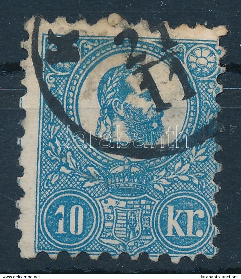 O 1871 Kőnyomat 10kr A '10' Számjegyben Festékfolt - Other & Unclassified