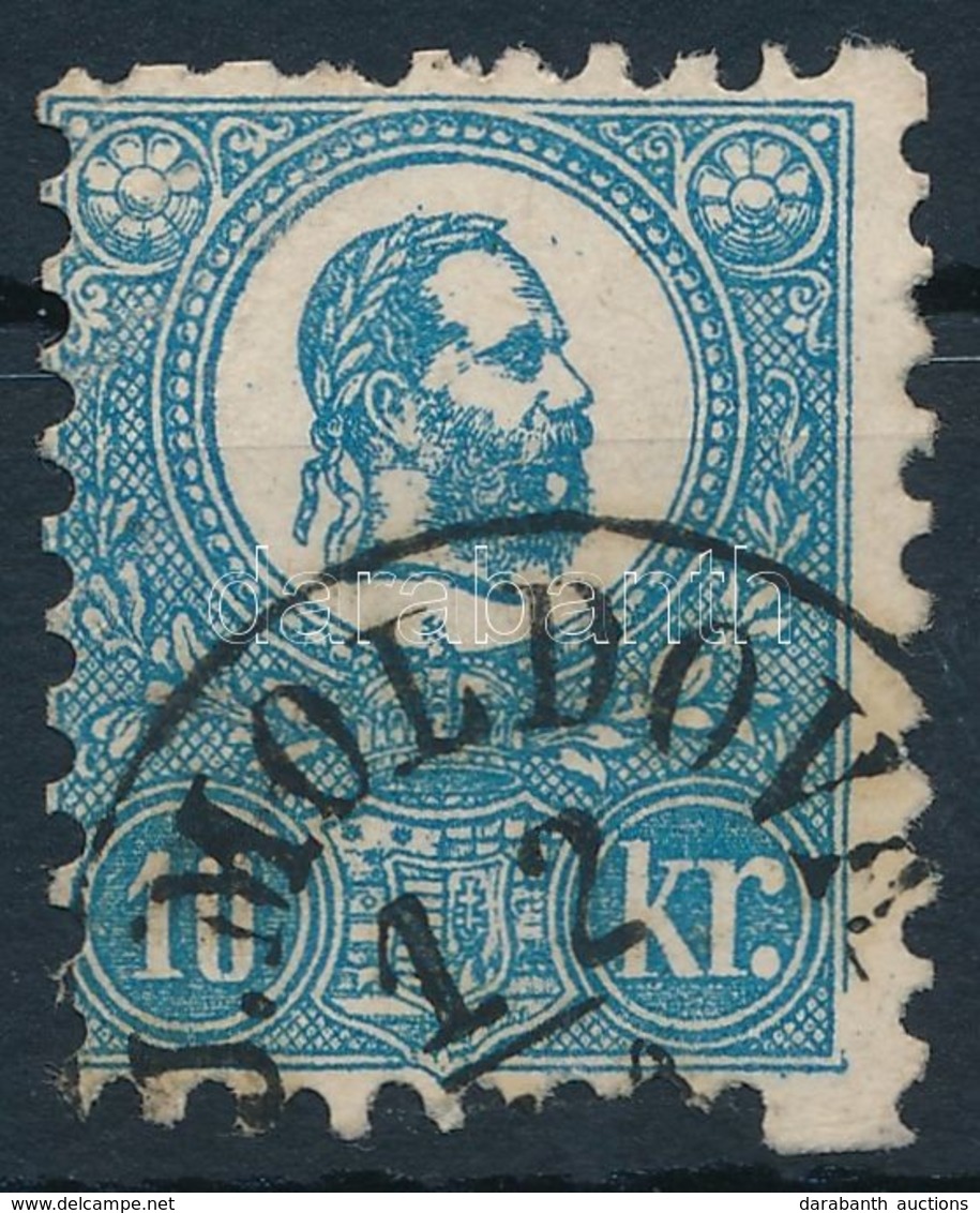 O 1871 Kőnyomat 10kr Szépbélyeg Alul Fogazási Rendellenességgel '(Ú)J.MOLDOVA' (26.500) - Autres & Non Classés