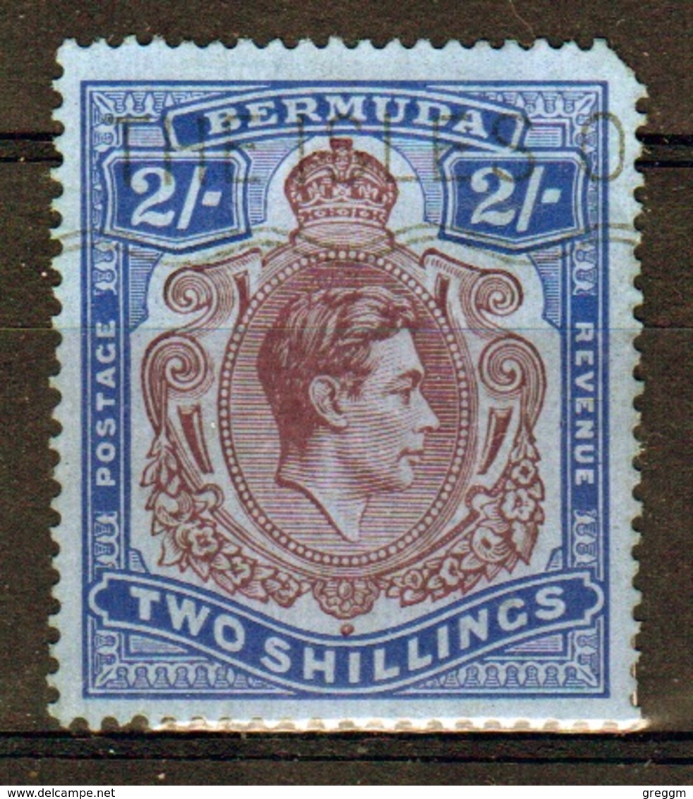 Bermuda George VI Two Shilling Single Stamp From The 1938 Definitive Set. - Bermuda