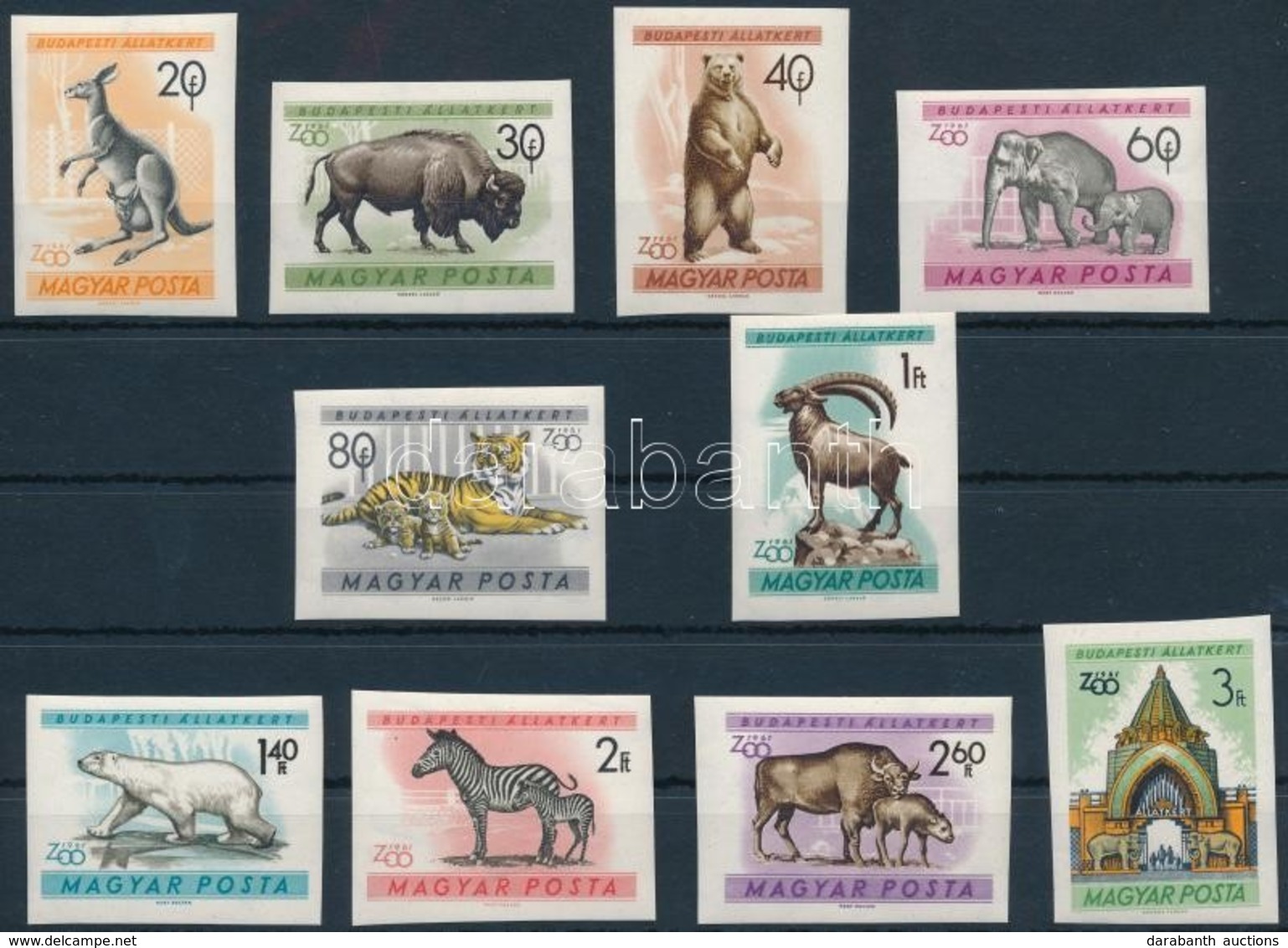 ** 1960 Budapesti állatkert (I.) Vágott Sor (10.000) - Autres & Non Classés