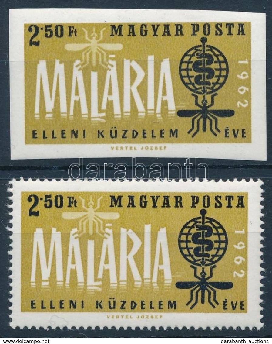 ** 1962 Malária (I.) Vágott és Fogazott Bélyeg - Autres & Non Classés