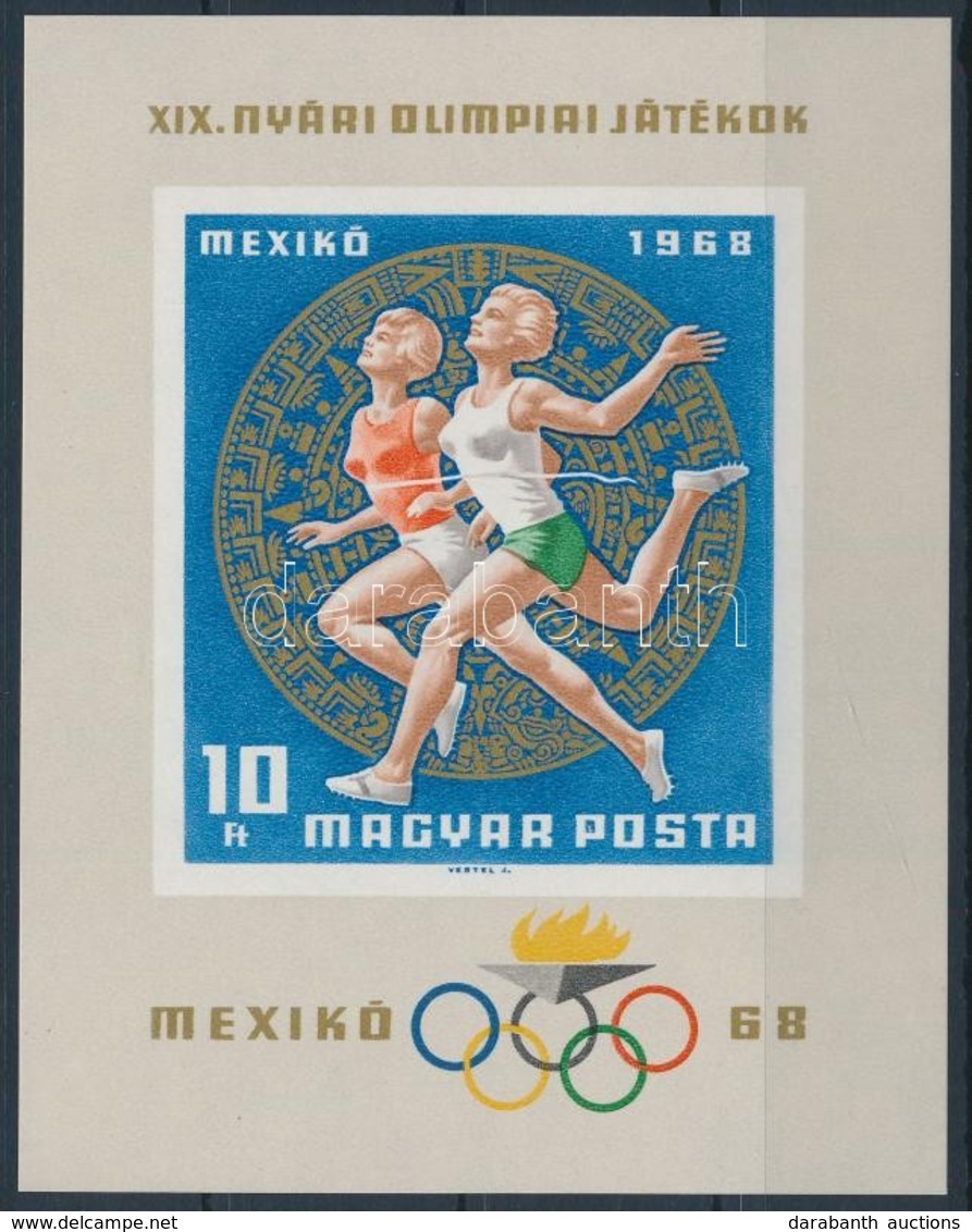 ** 1968 Olimpia (III.) - Mexikó Vágott Blokk (4.500) - Autres & Non Classés