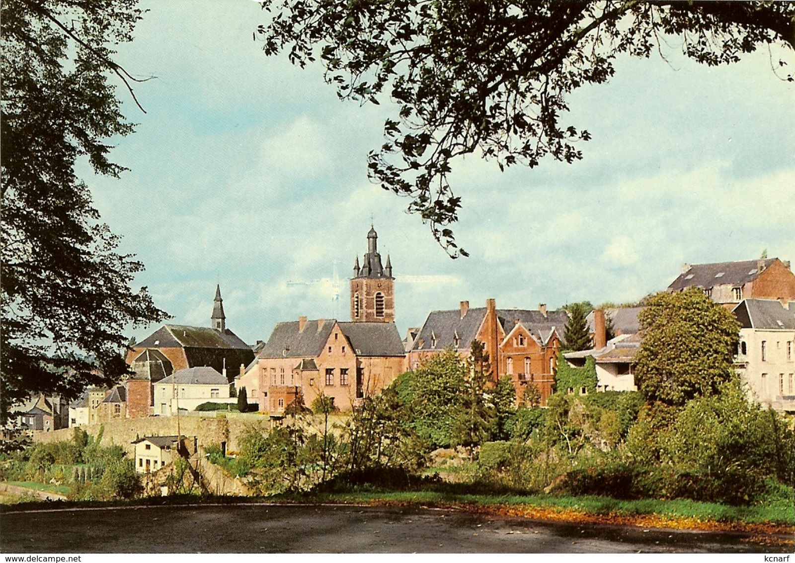 CP De THUIN " Vue Générale , Eglise Notre Dame Du Mont Carmel " - Thuin