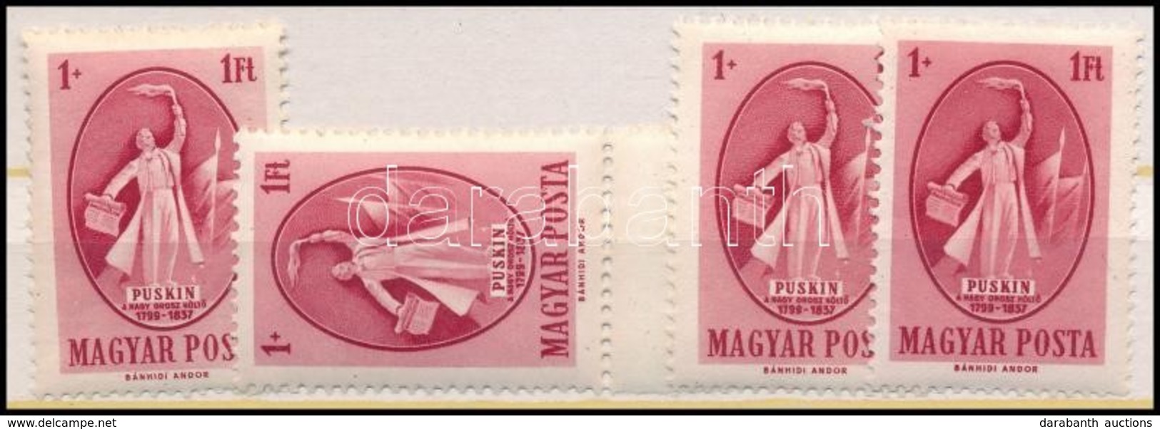 ** 1949 4 Db Puskin Bélyeg (10.000) - Other & Unclassified