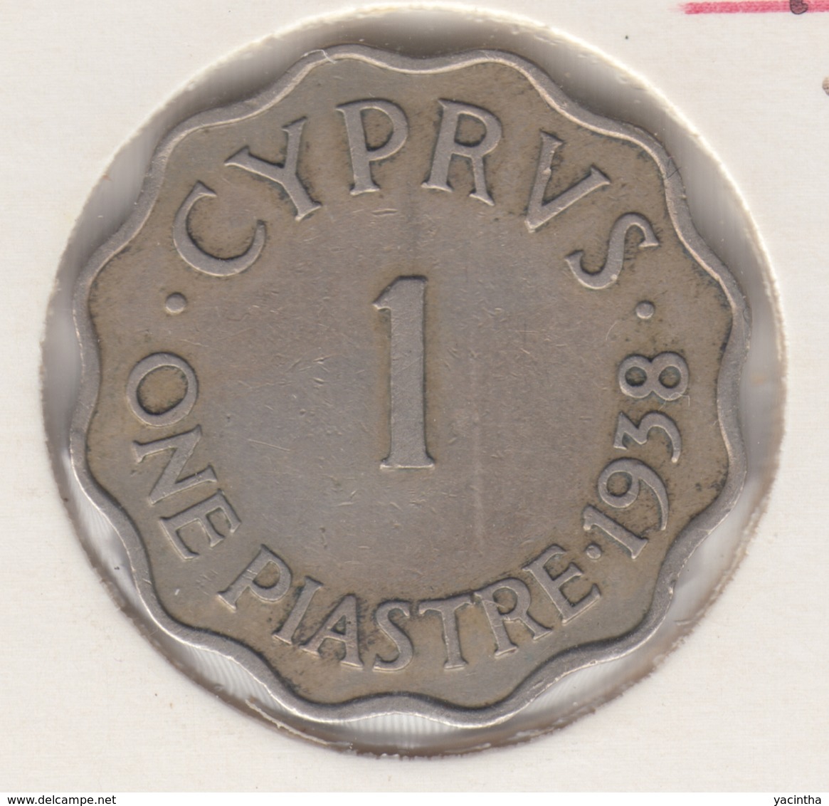 @Y@    Cyprus   1 Piaster 1938     (3099)  Pr+ - Chypre