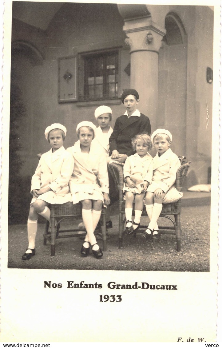 Carte POSTALE  Ancienne De LUXEMBOURG - Les Enfants GRAND - DUCAUX, 1933 - Grand-Ducal Family