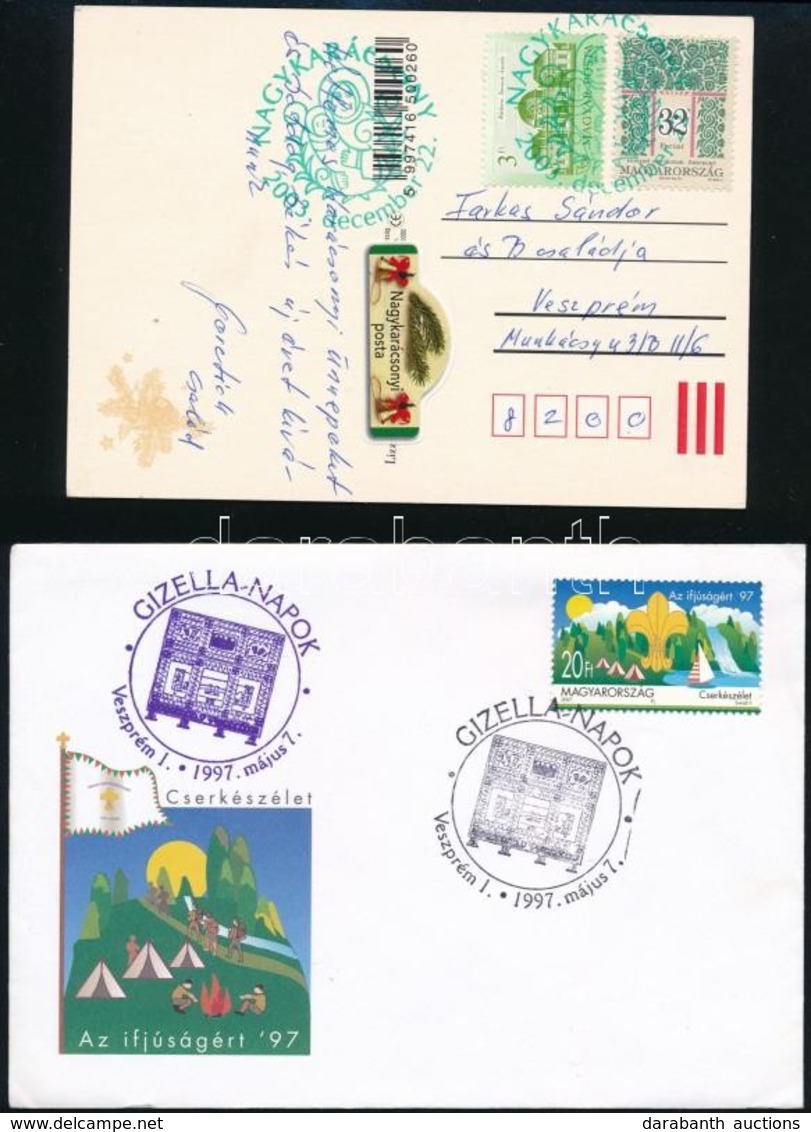 112 Db Modern Küldemény, Alkalmi Bélyegzés, FDC Stb - Other & Unclassified