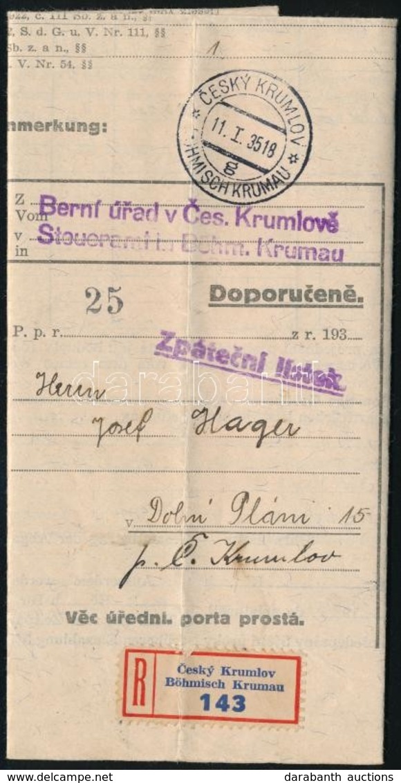 Csehszlovákia 1935 - Autres & Non Classés