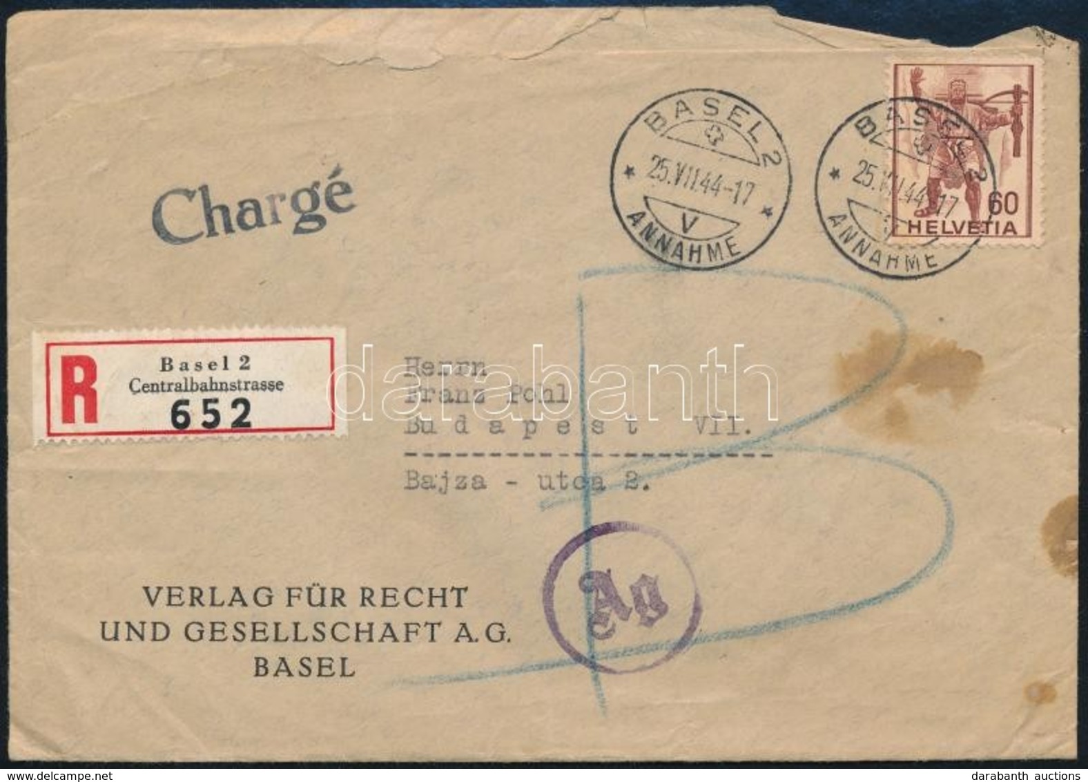 Svájc 1944 - Autres & Non Classés