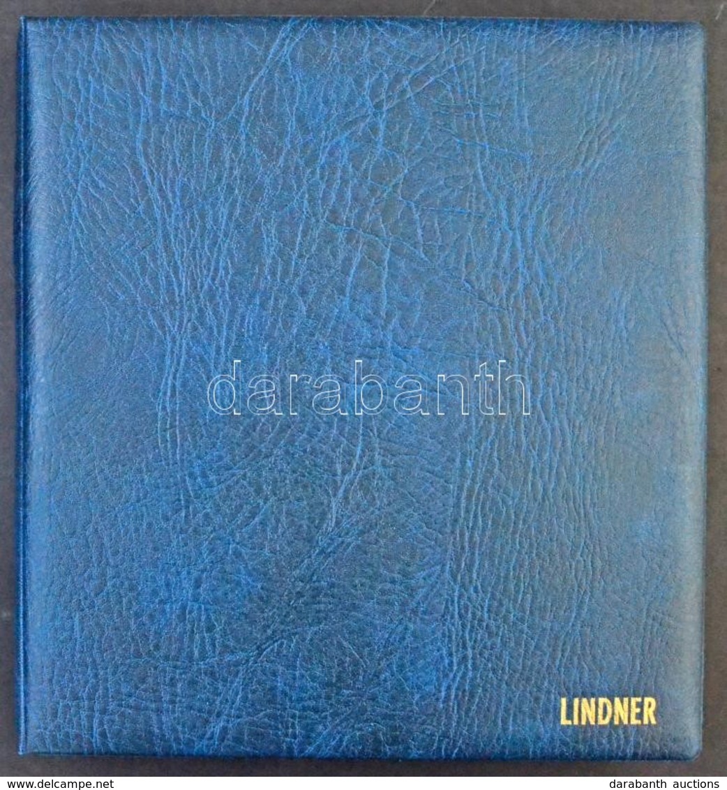 LINDNER Előnyomott Falcmentes Magyarország Album 1980-1989 Kék Gyűrűs Borítóval, Tokkal, újszerű állapotban. - Other & Unclassified