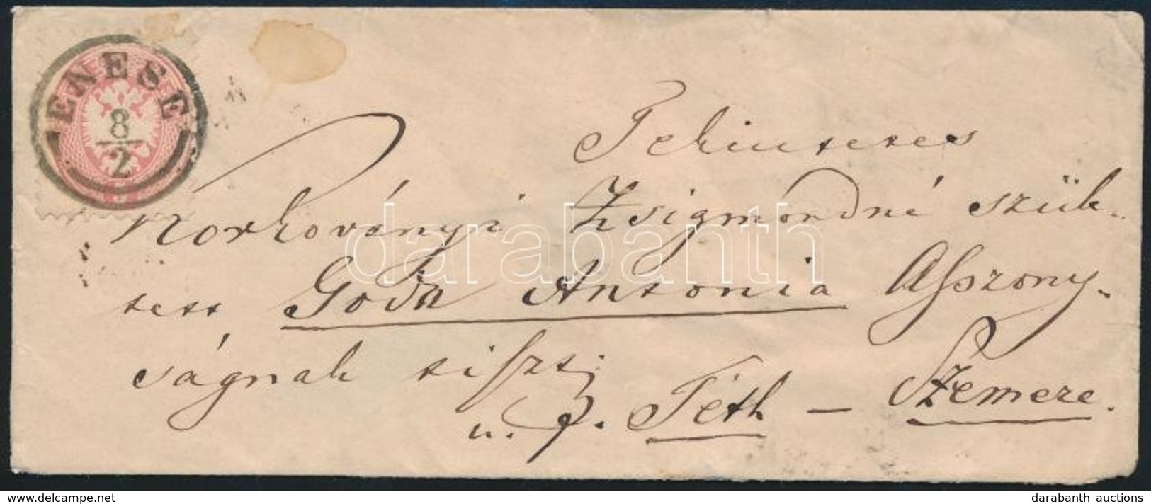 ~1864 5kr Levélen 'ENESE' - Téth - Sonstige & Ohne Zuordnung