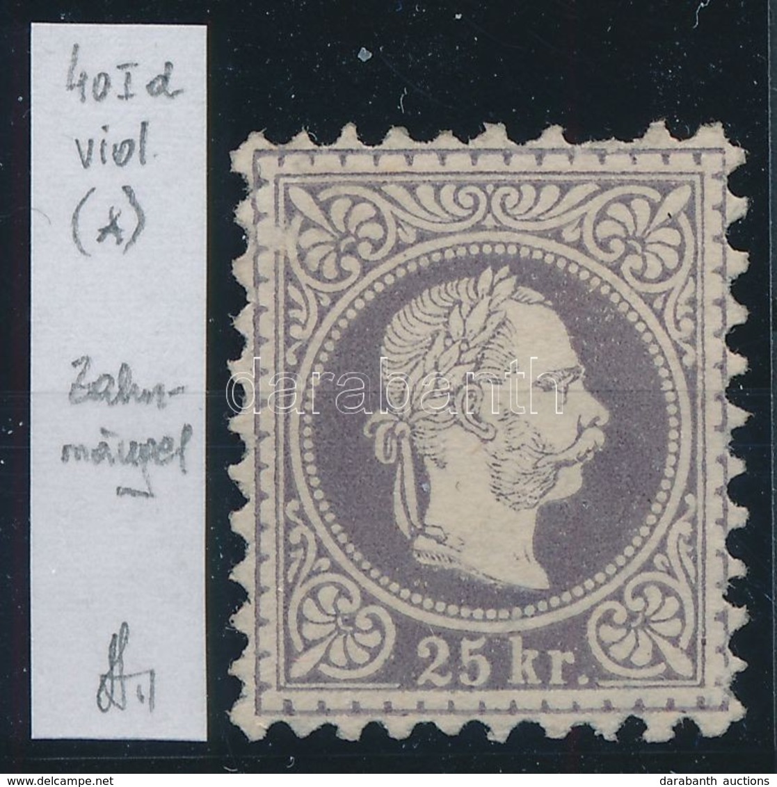 (*) 1867 25kr (foghiány / Missing Perf). Azonosítás: Strakosch - Other & Unclassified