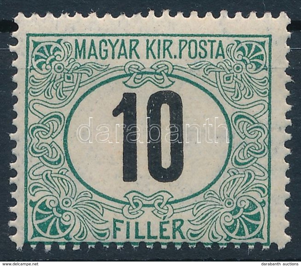 ** 1906 Zöldportó 10f 15-ös Fogazással (10.000) - Other & Unclassified