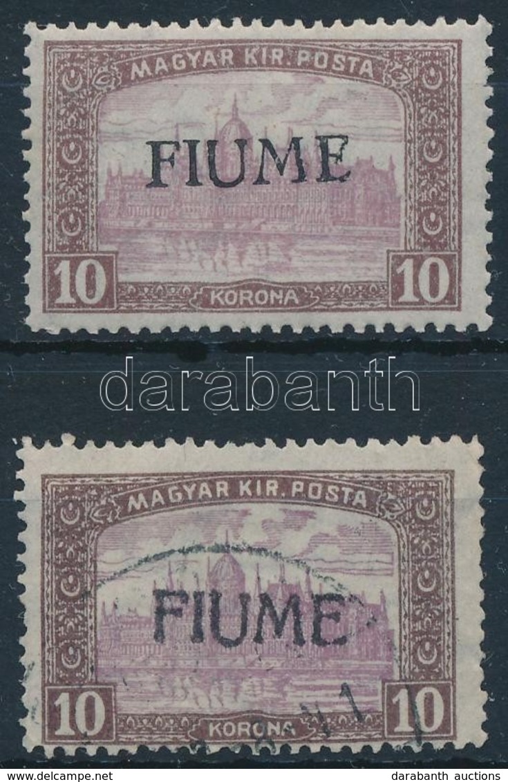 ** O Fiume 1918 2 Db Parlament 10K Garancia Nélkül - Other & Unclassified