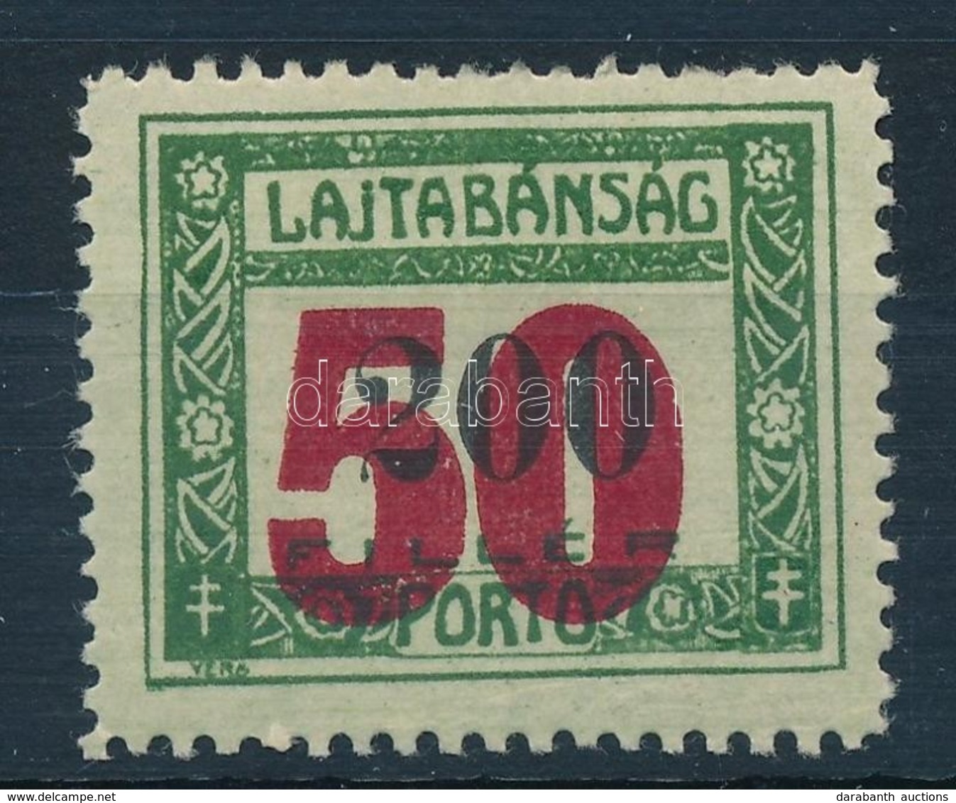 * Nyugat-Magyarország VII. 1921 Lajtabánság Portó 50f/200f Garancia Nélkül - Sonstige & Ohne Zuordnung