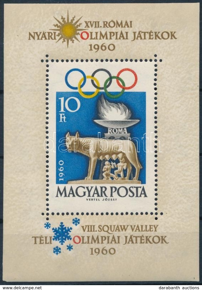 ** 1960 Olimpia (I.) - Róma, Téli Olimpia (I.) - Squaw Valley Blokk (5.000) - Other & Unclassified