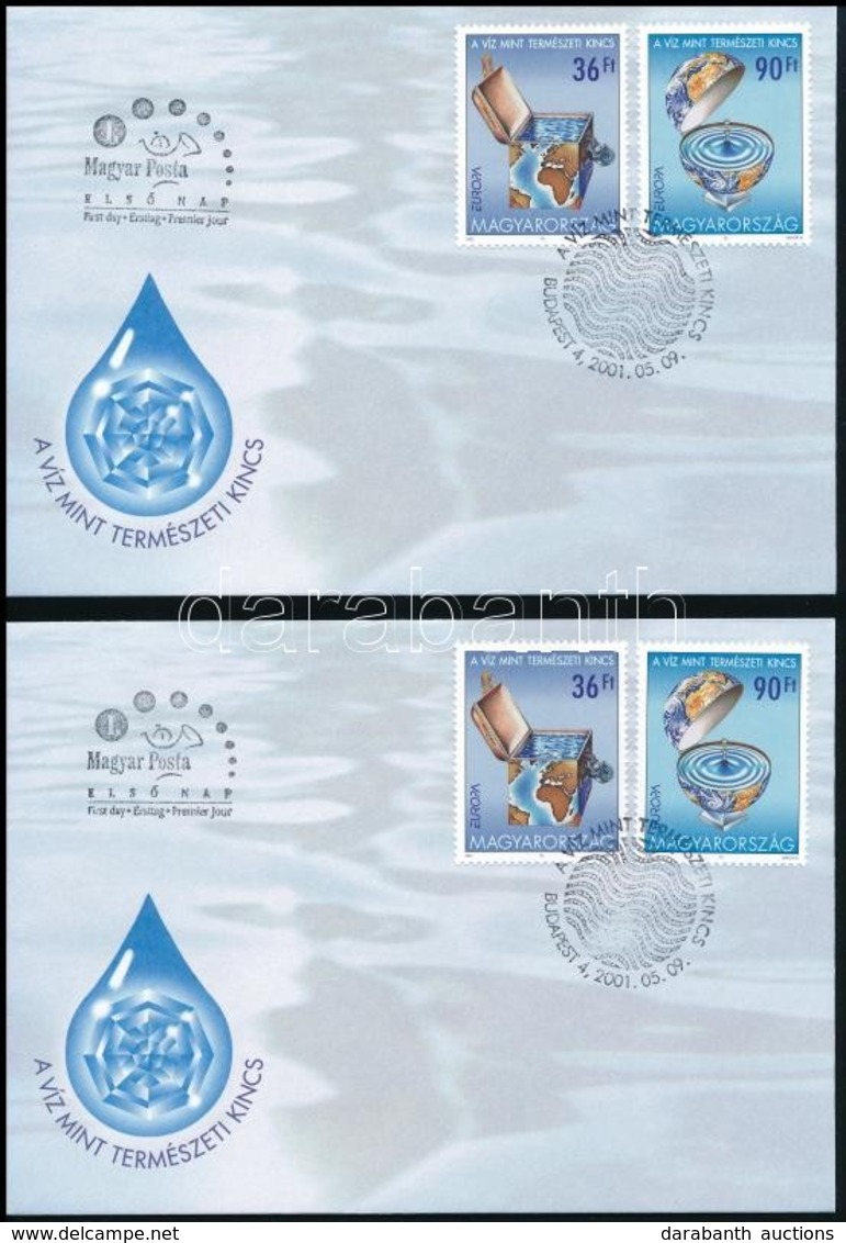 2001 Europa CEPT Sor 10 Db FDC-n (9.000) - Autres & Non Classés