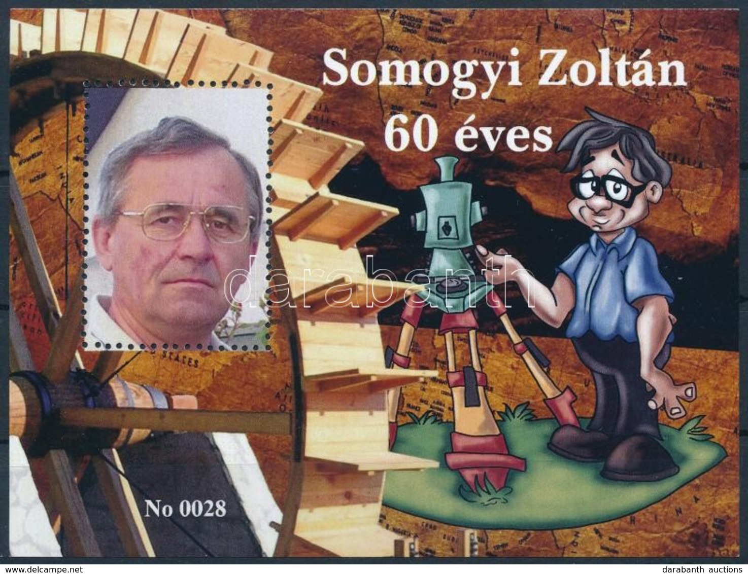 ** 2017 Somogyi Zoltán Filatelista 60 éves Emlékív No.: 0028 - Autres & Non Classés